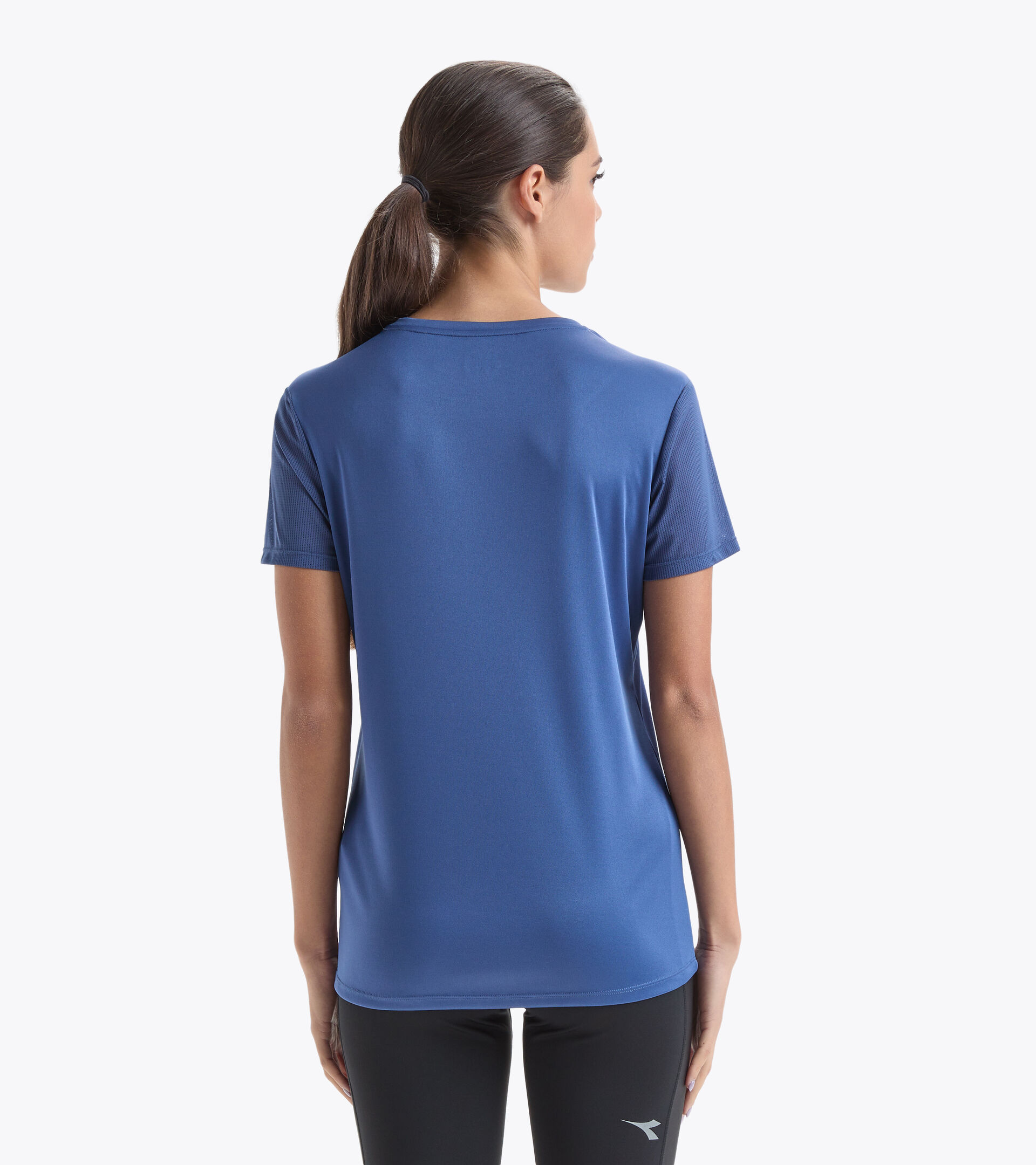 T-shirt da running in poliestere - Donna L. SS CORE TEE BLU NOTTE - Diadora