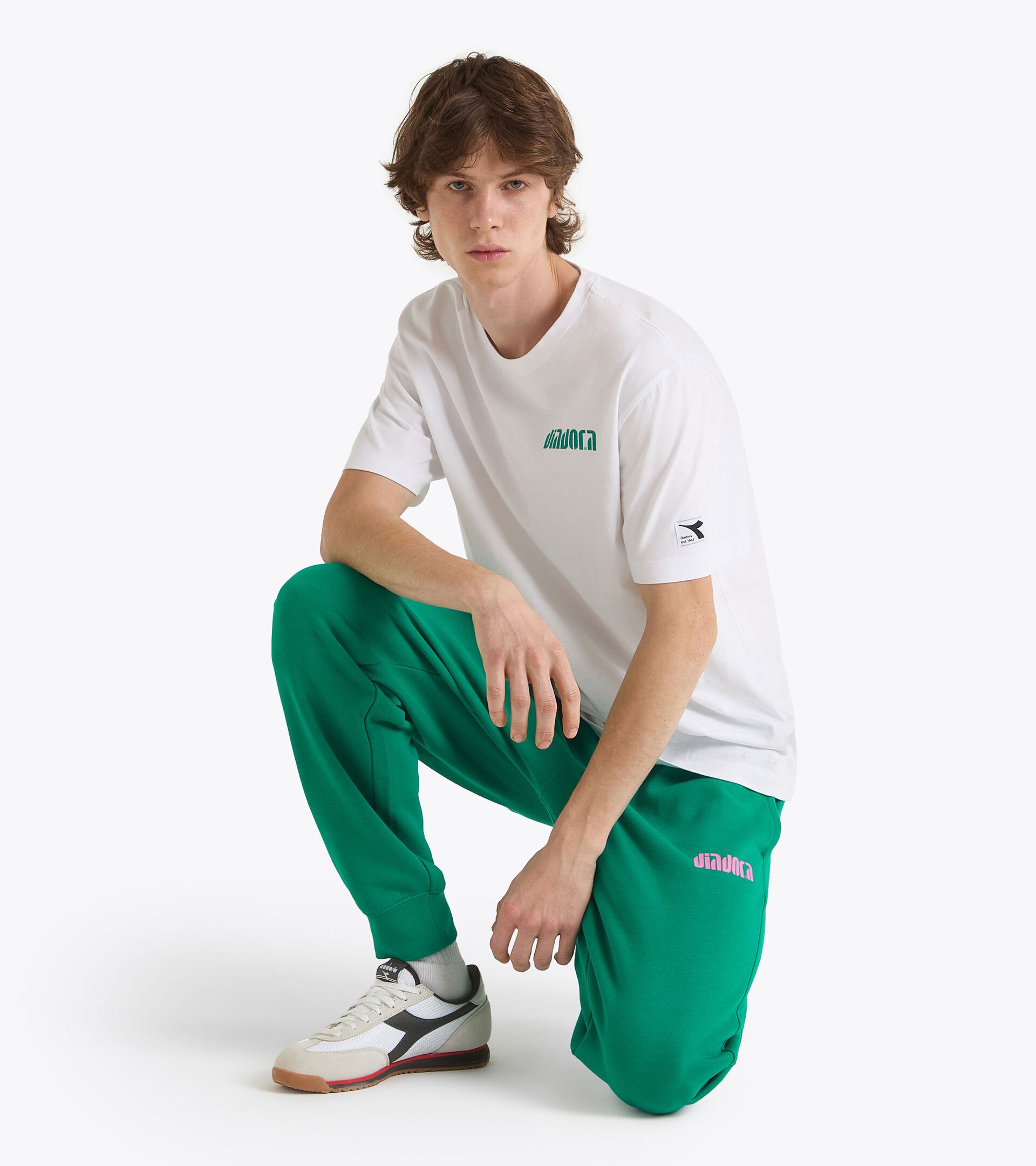 Sweatpants - All-gender PANTS ATHL. LOGO GREEN 562 C - Diadora