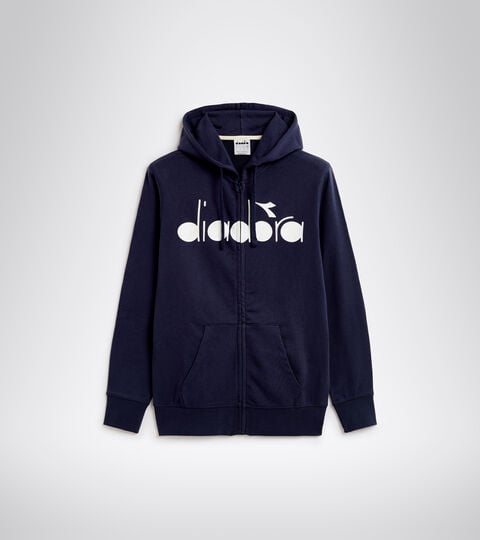 Tennis full zipper hoodie - Men HD FZ SWEAT DIADORA CLUB BLUE DENIM - Diadora