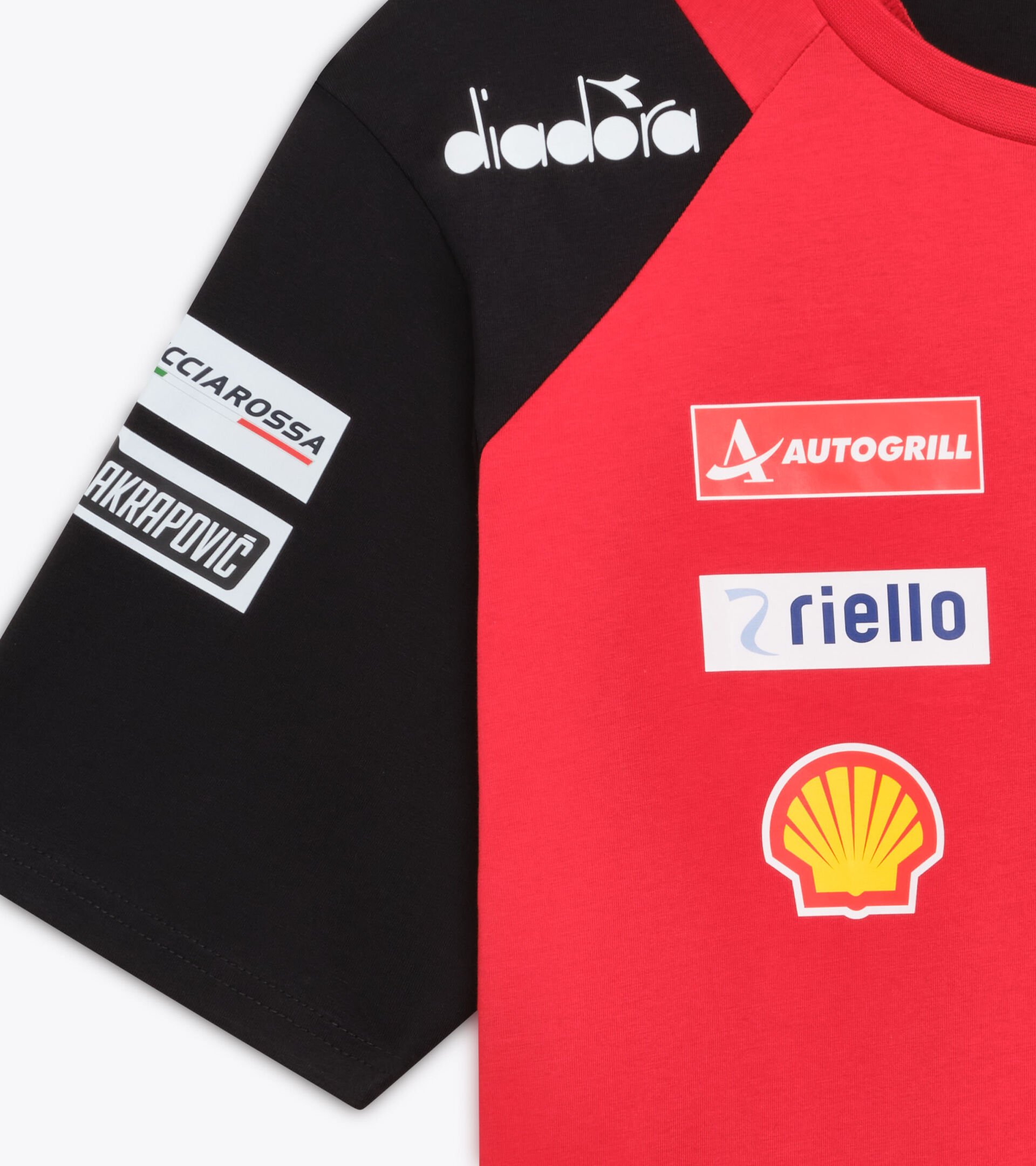 Sporty Ducati 2026 MotoGP replica T-Shirt - Men&rsquo;s T-SHIRT DUCATI REPLICA MGP26 DUCATI MGP RED/BLACK - Diadora