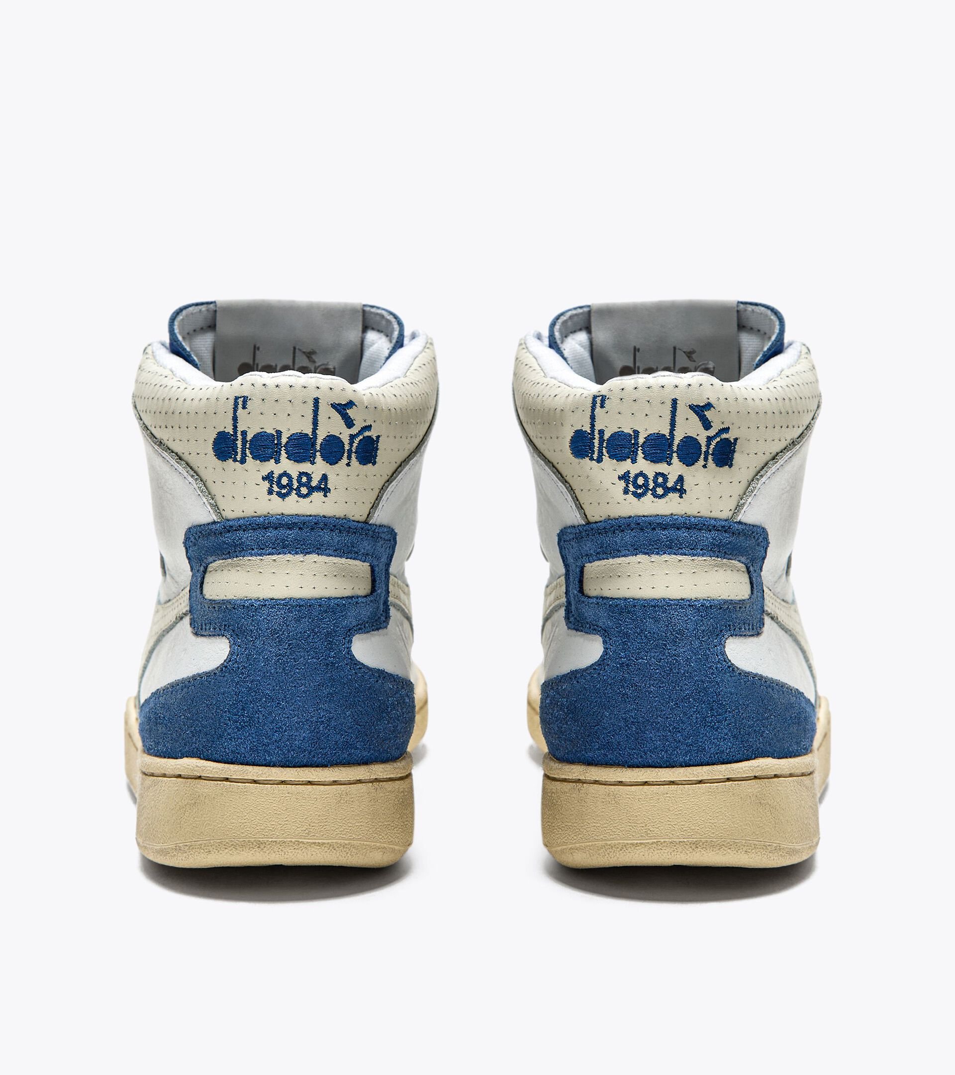 Chaussures Heritage - Made in Italy - Gender neutral MI BASKET PUNCHED ITA X DINO MENEGHIN BLC/BLEU DELFT - Diadora