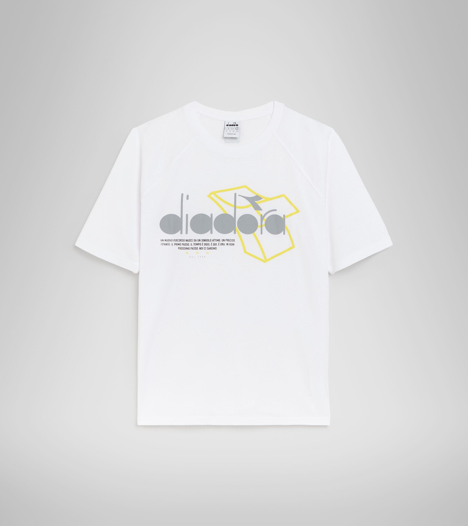 Cotton and polyester T-shirt - Men’s T-SHIRT SS  URBANITY OPTICAL WHITE - Diadora