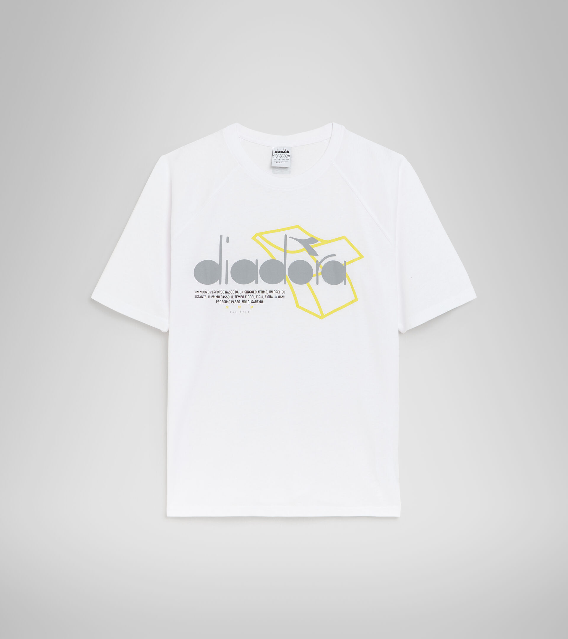 T-shirt en coton et polyester - Homme T-SHIRT SS  URBANITY BLANC VIF - Diadora