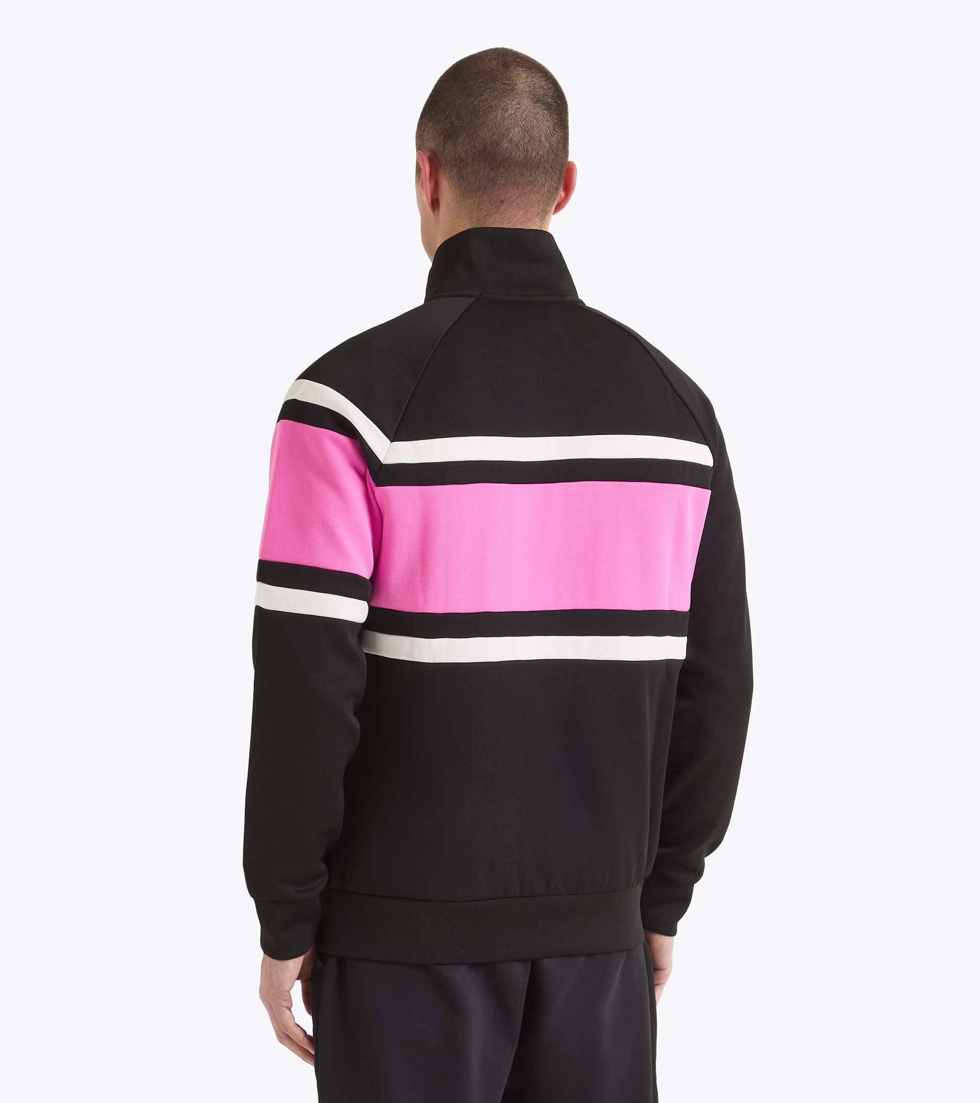 Chaqueta deportiva inspirada en los 80 - Para todos los g&eacute;neros JACKET 80S NEGRO - Diadora