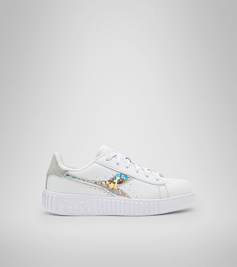 Footwear Sport BAMBINO GAME STEP DIAMONDS GS BIANCO/ARGENTO Diadora