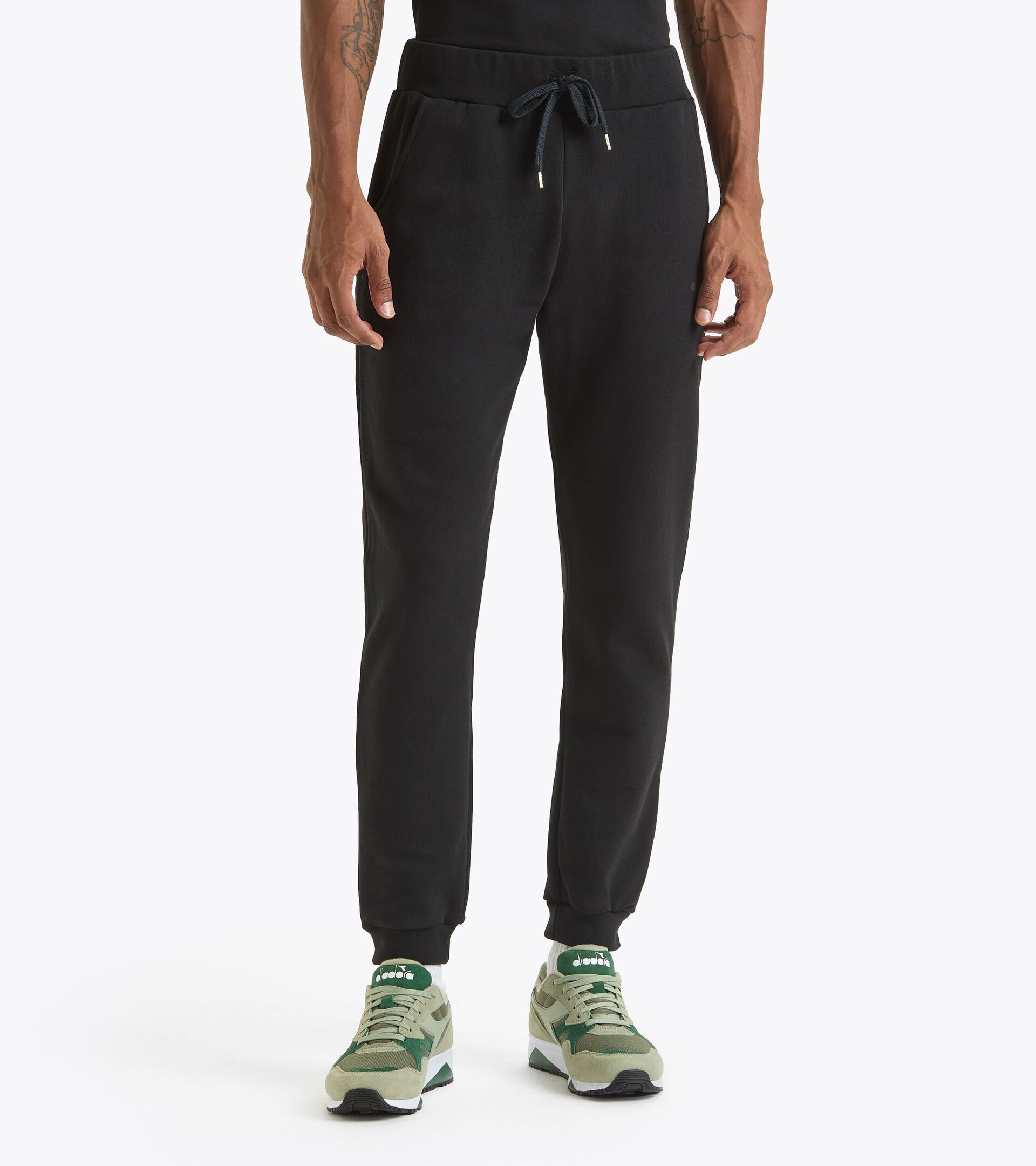 Pantalon de sport - Made in Italy - Gender Neutral PANTS LOGO NOIR - Diadora