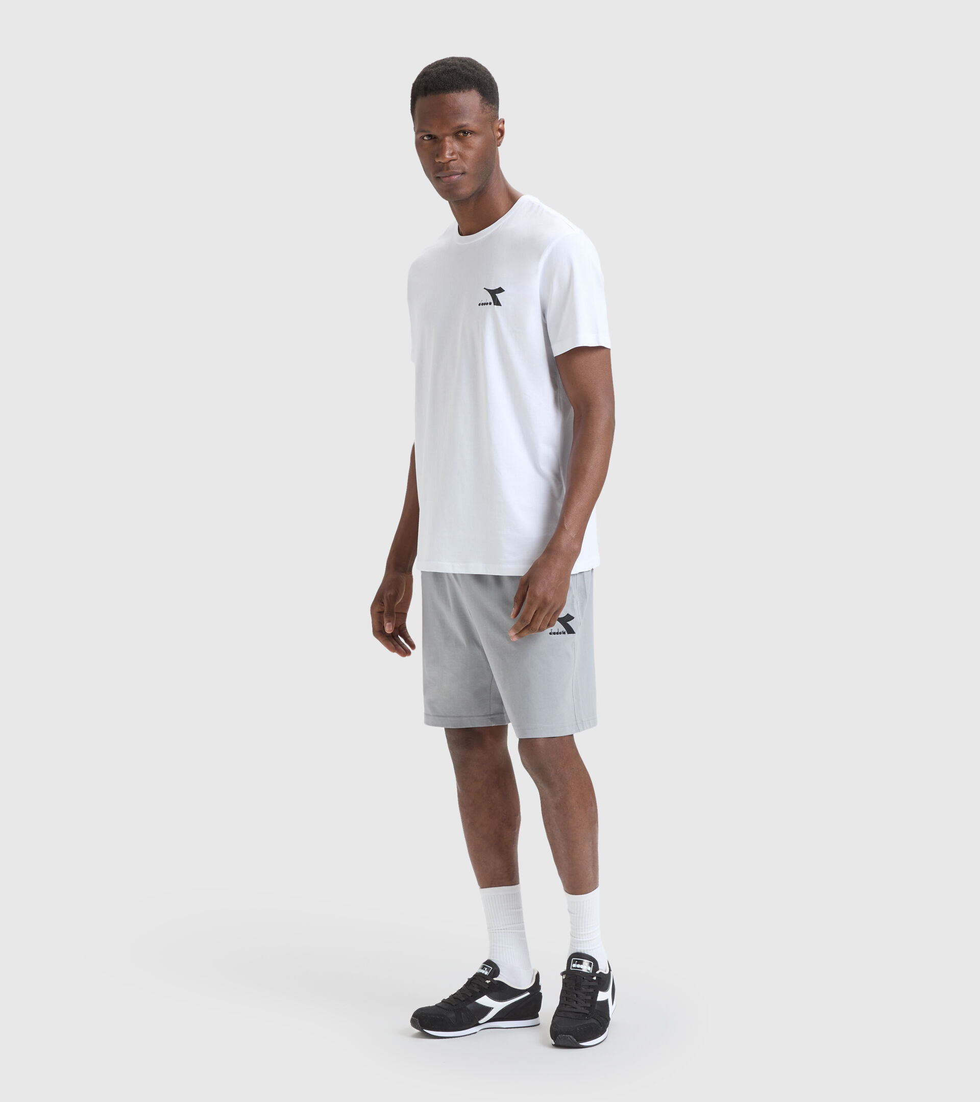 Cotton T-shirt - Men T-SHIRT SS CORE OPTICAL WHITE - Diadora