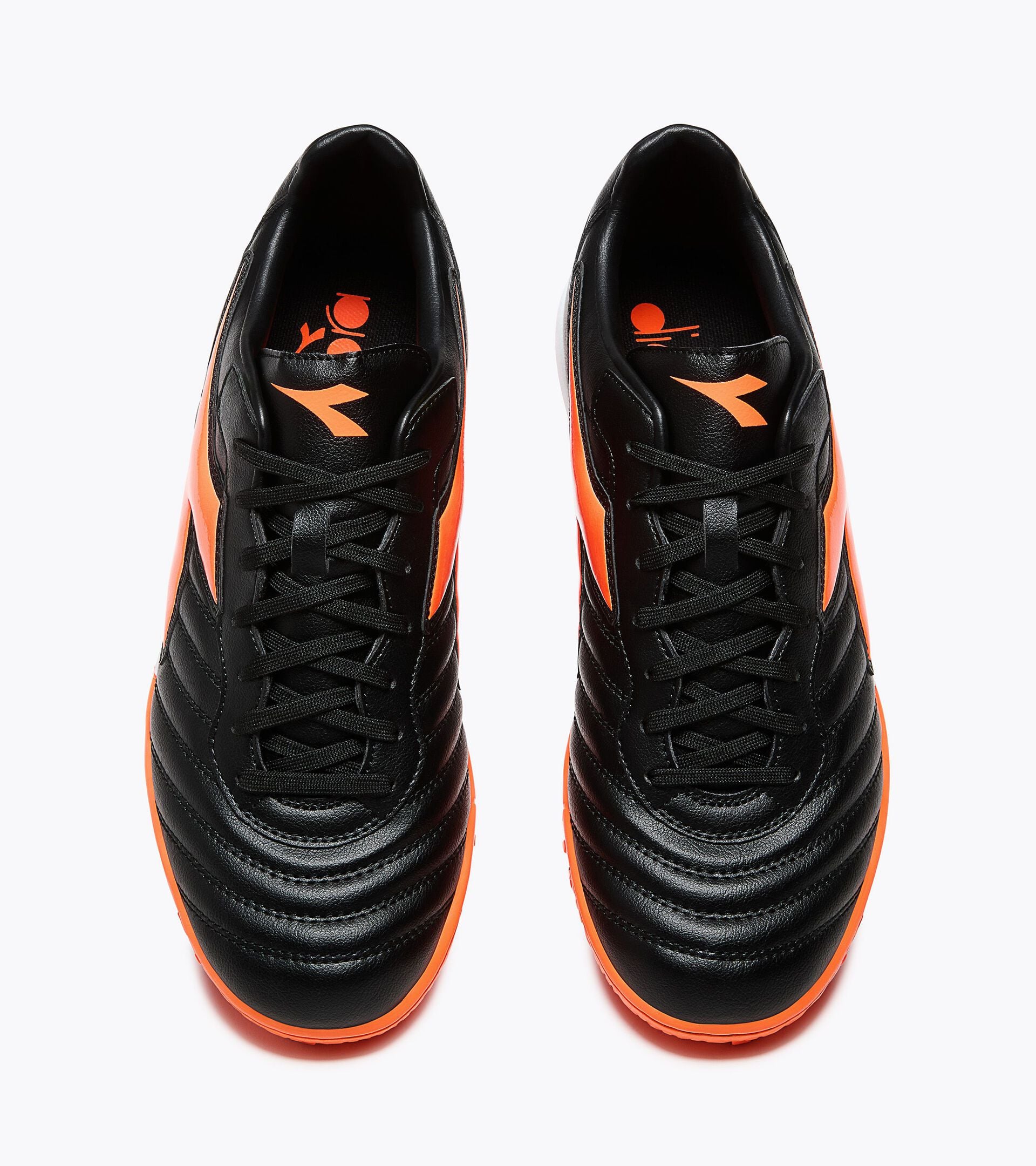 Synthetic pitch football boots - Men&rsquo;s BRASIL CLUB TF BLACK/RED FLUO - Diadora