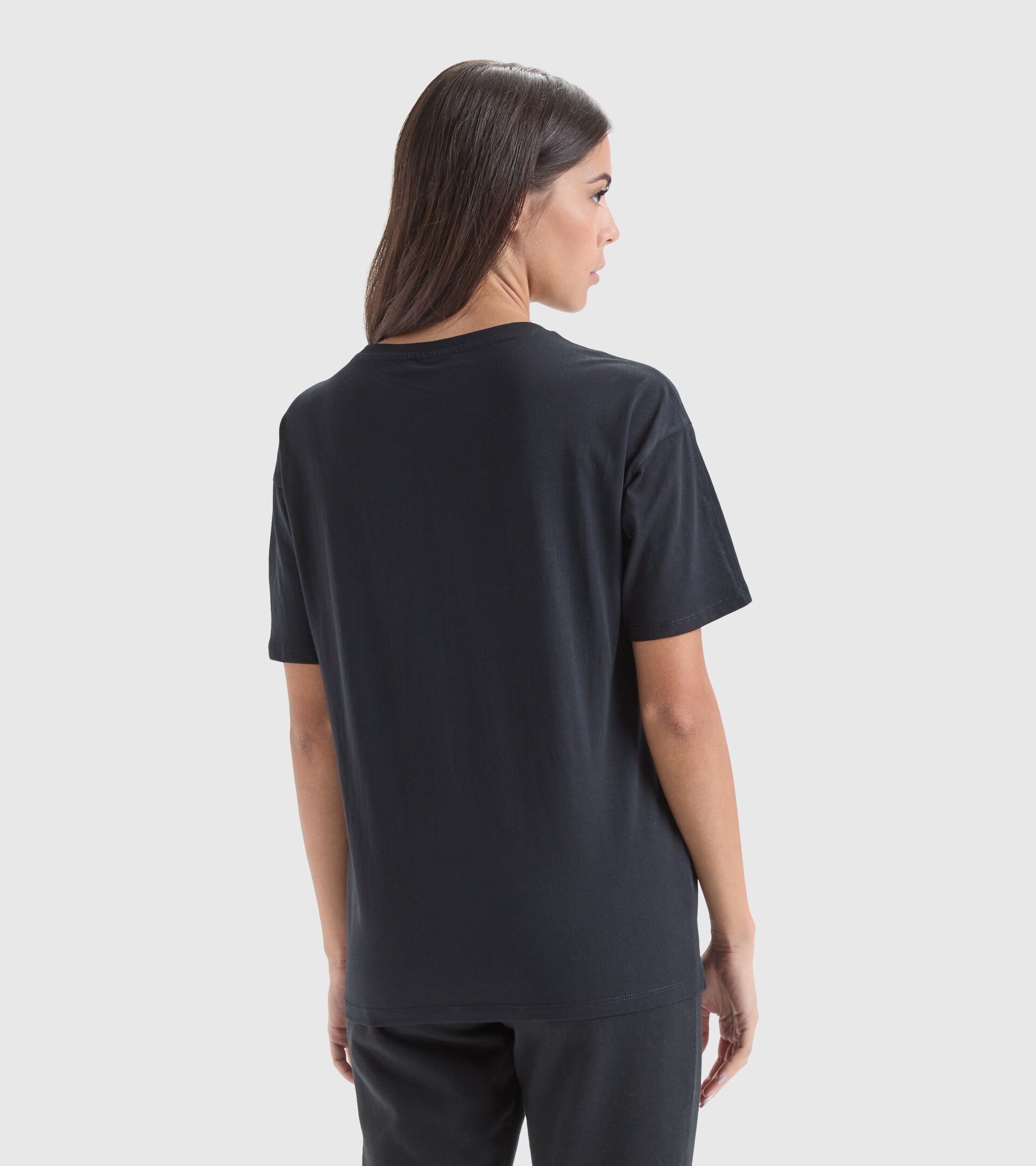 Camiseta deportiva - Mujer L.T-SHIRT SS CHROMIA NEGRO - Diadora