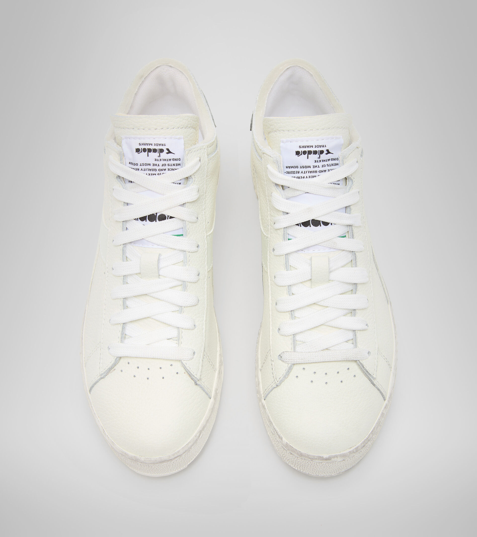 Sports shoe - Unisex GAME L WAXED ROW CUT WHITE/WHITE/WHITE - Diadora