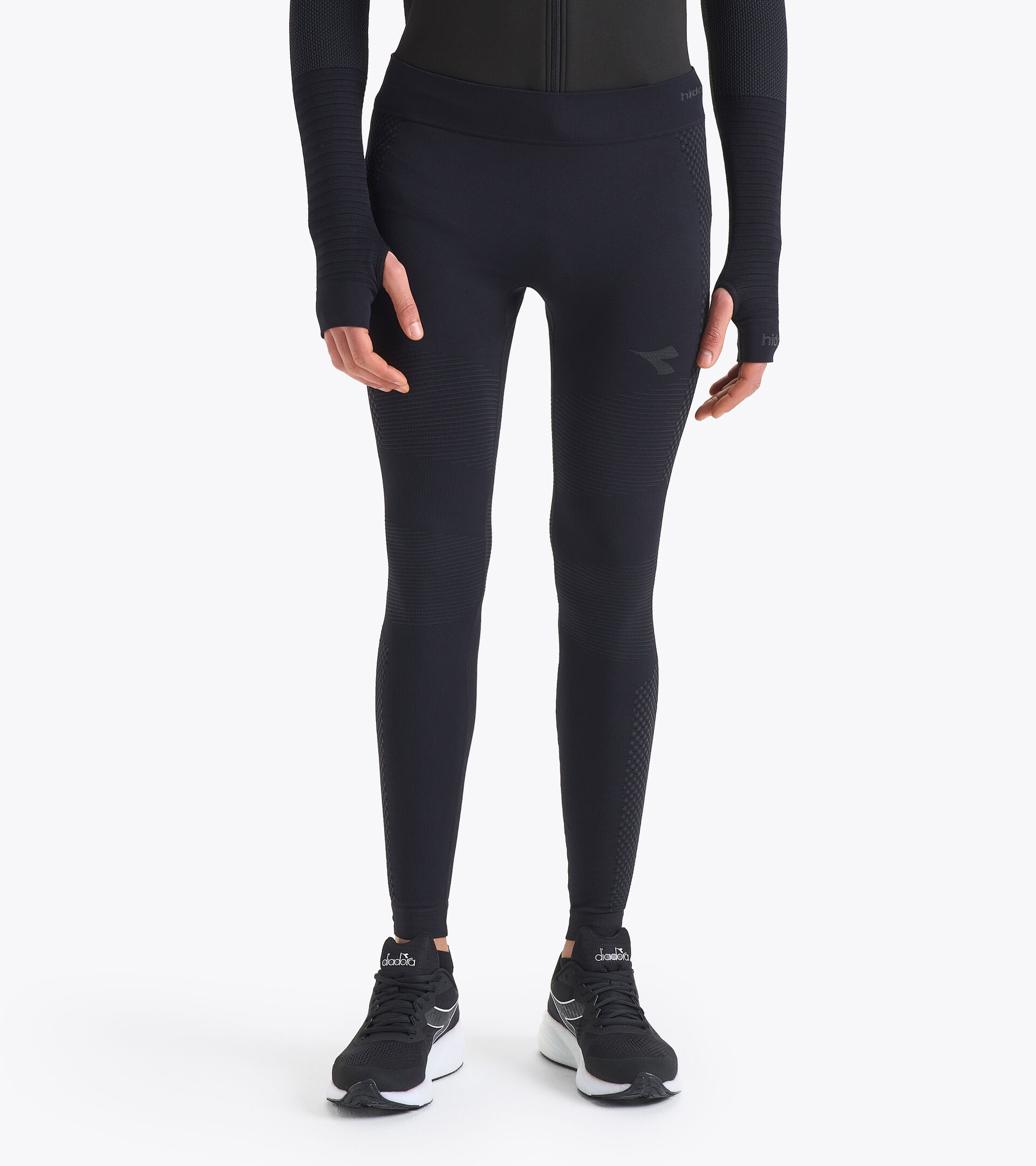 Italian-made running trousers - Men HIDDEN POWER PANTS BLACK - Diadora