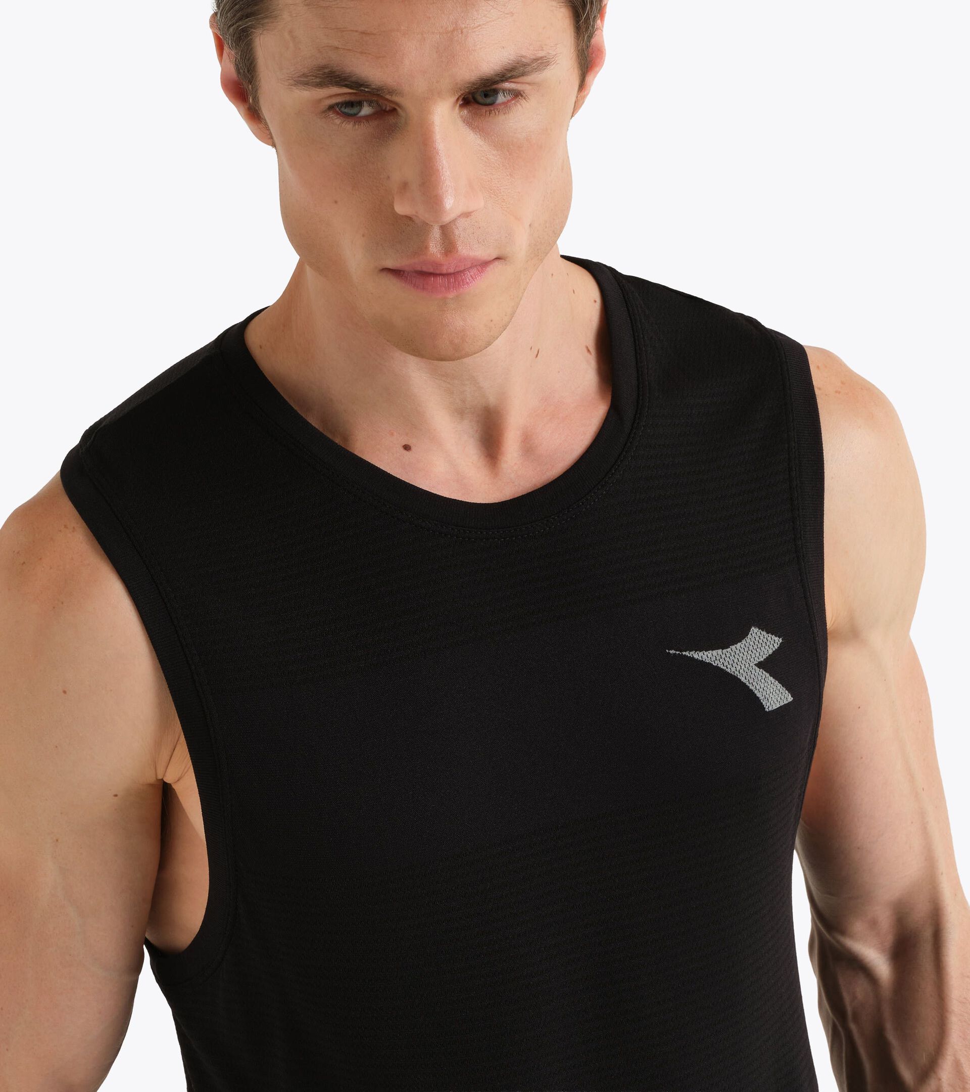 Funktions-Tanktop f&uuml;r optimale Temperaturregulierung -  Running - Herren TANK STRATOUNO SCHWARZ - Diadora