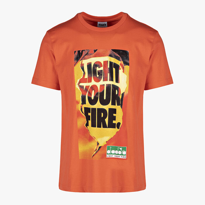 T-SHIRT SS LIGHT YOUR FIRE, RED TIGERLILY, large