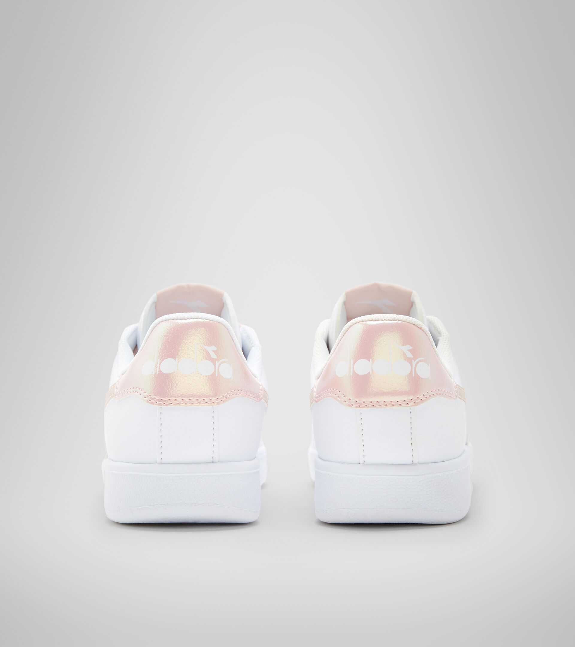 Sports shoes - Youth 8-16 years GAME P GS GIRL WHITE/PEACH WHIP - Diadora