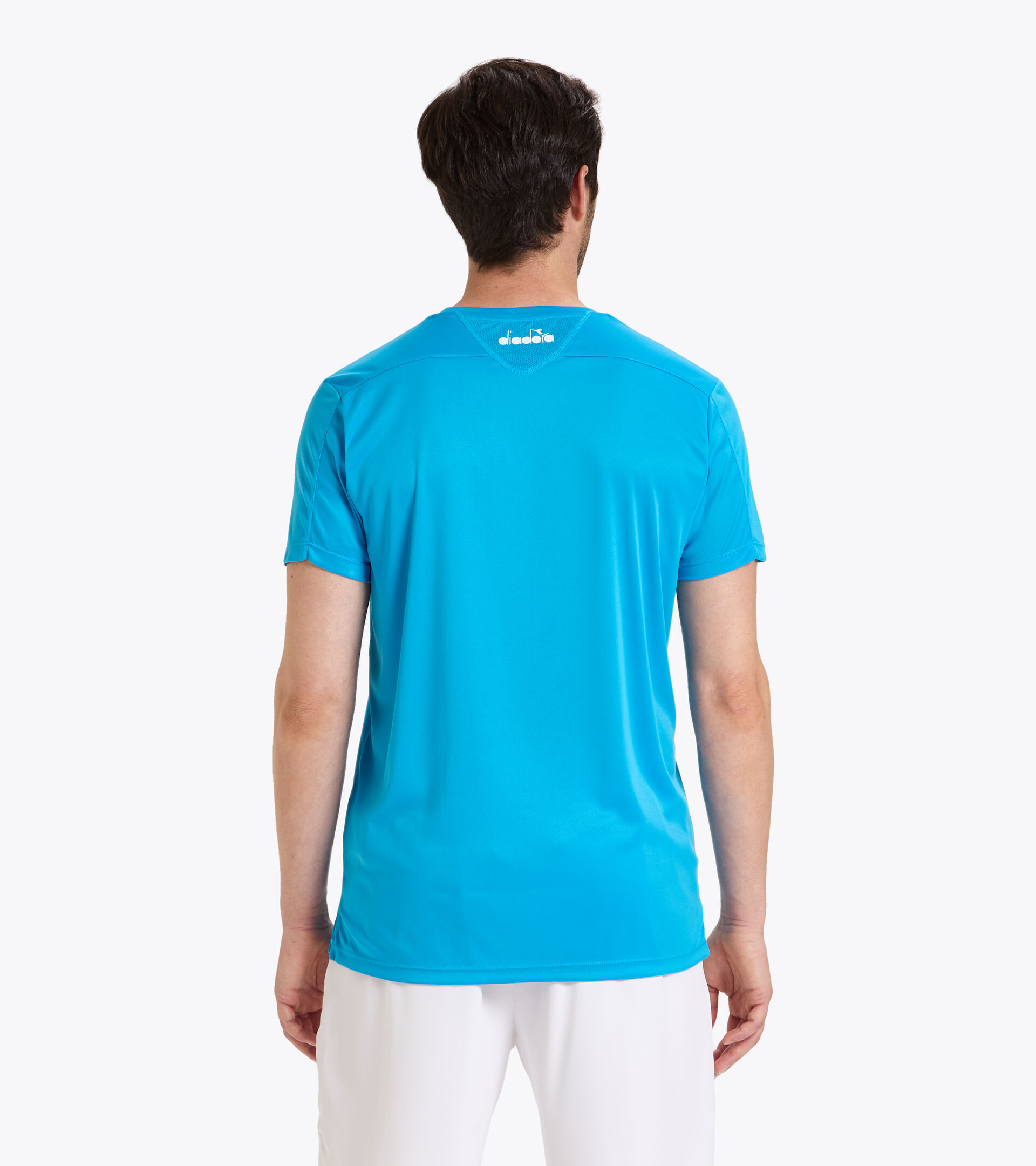 T-shirt da tennis - Uomo T-SHIRT TEAM AZZURRO FLUO - Diadora