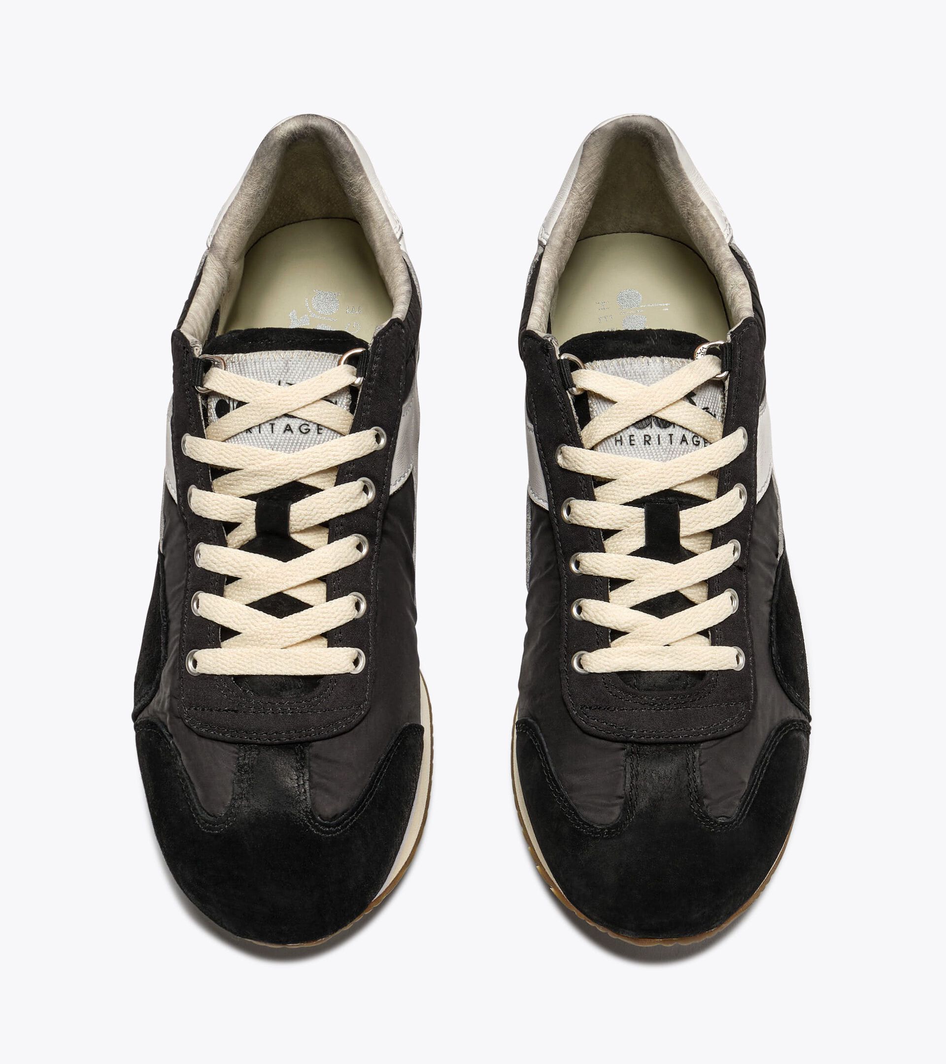 Heritage-Sneaker aus Veloursleder - Alle Geschlechter EQUIPE VELA SW SCHWARZ - Diadora