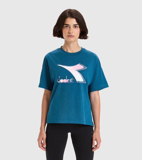 T-shirt - Donna L.T-SHIRT SS LUSH BLU MAROCCHINO - Diadora