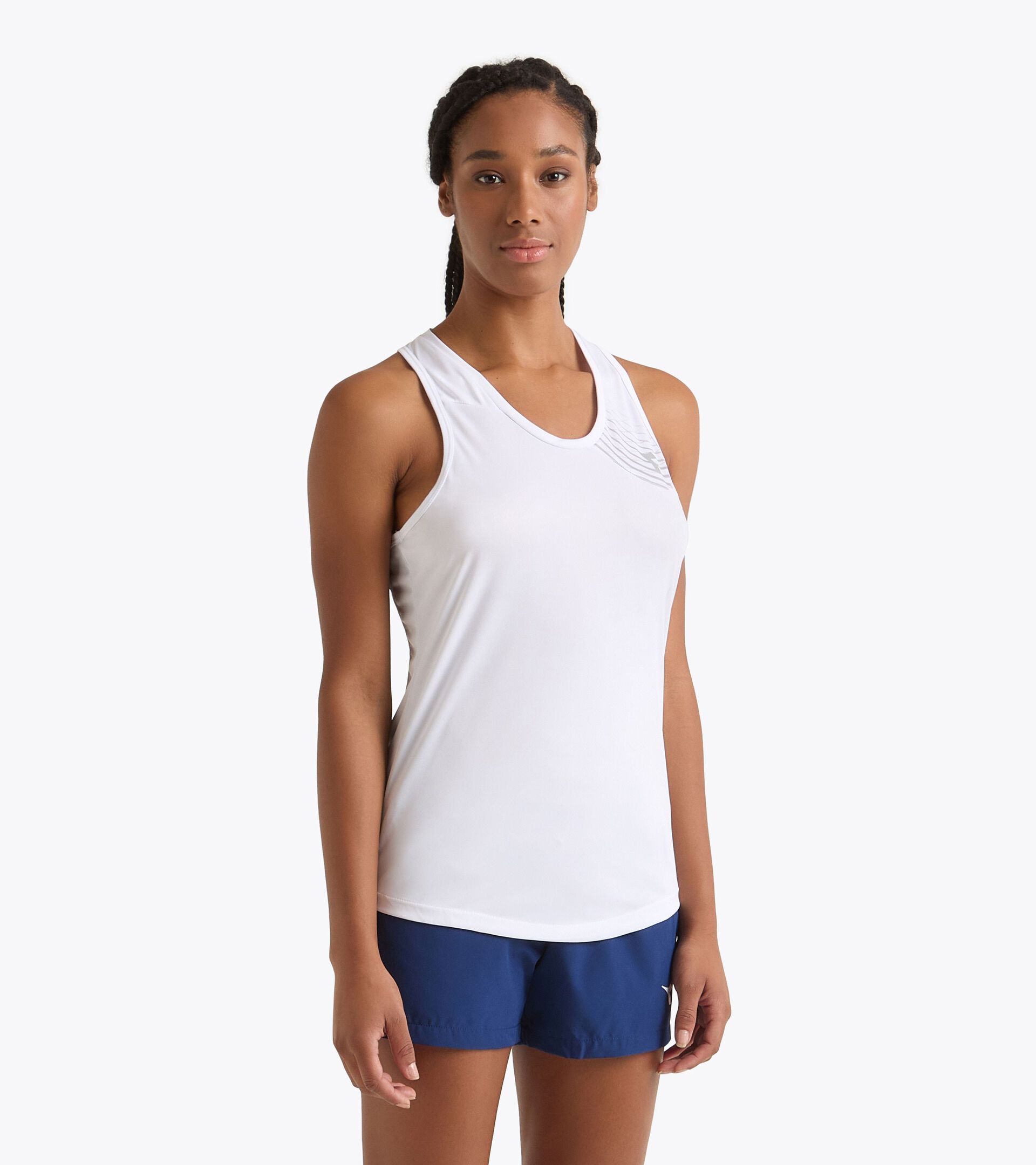 Tennis Tank Top - Women L. TANK COURT OPTICAL WHITE - Diadora