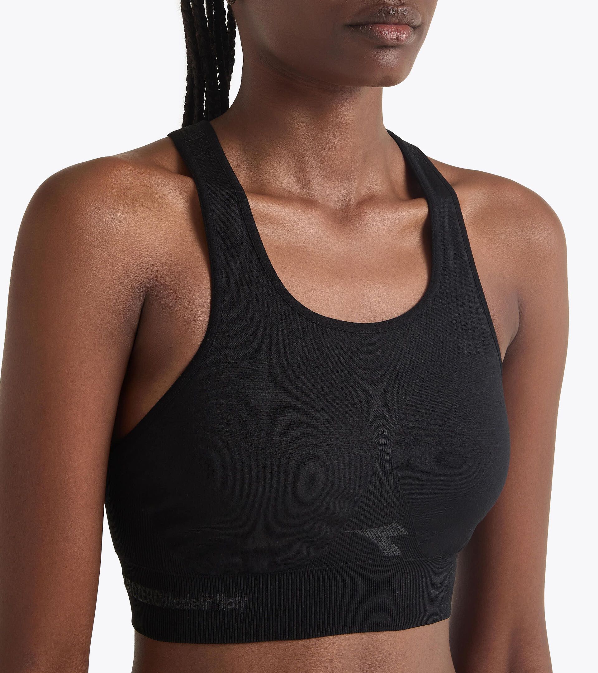 Made In Italy running bra - Running - Women’s
 L. MEDIUM BRA STRATOZERO BLACK - Diadora
