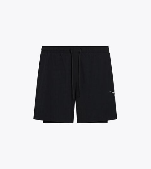 2-in-1 5'' Running Shorts - Training - Men&rsquo;s SHORTS 2IN1 5 BLACK - Diadora
