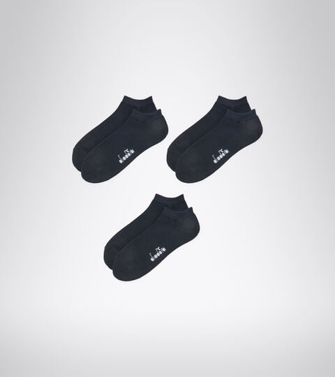 Lot de chaussettes basses - Unisexe U.INVISIBLE SOCKS 3-PCS PACK BLEU MAZARINE - Diadora