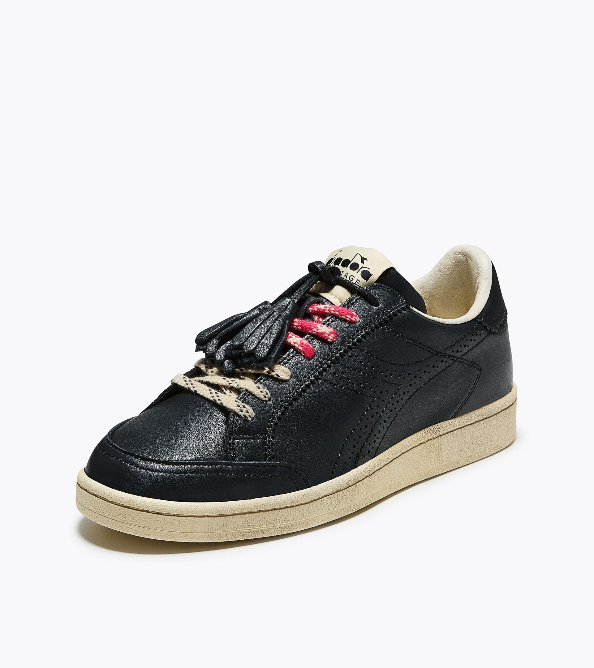 Zapatilla Heritage de piel - Made in Italy - Mujer PRESTIGE BROGUE ITALIA WN NEGRO - Diadora