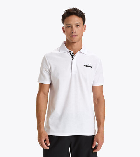Tennis polo shirt - Men POLO STATEMENT SS OPTICAL WHITE - Diadora