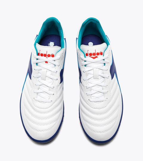BRASIL 2 R TFR, WHITE/NAVY Calcio boots for synthetic turfs or firm grounds - Men BRASIL 2 R TFR WHITE/NAVY - Diadora
