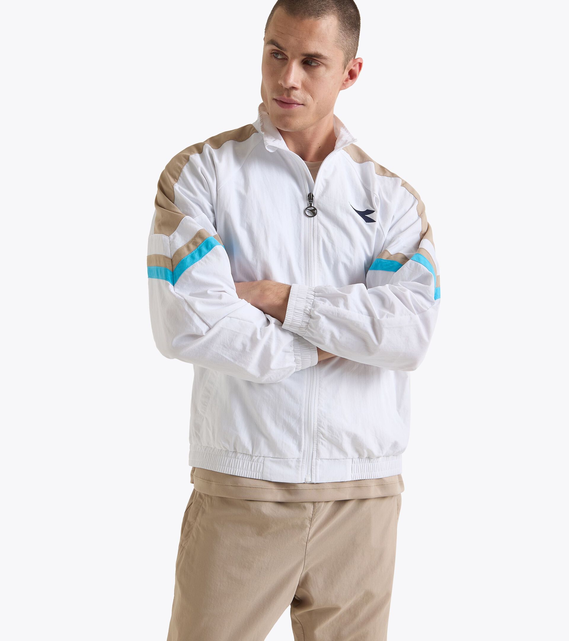 Tennis jacket - Competition - All-Gender
 U. TRACK JACKET MATCH OPTICAL WHITE - Diadora