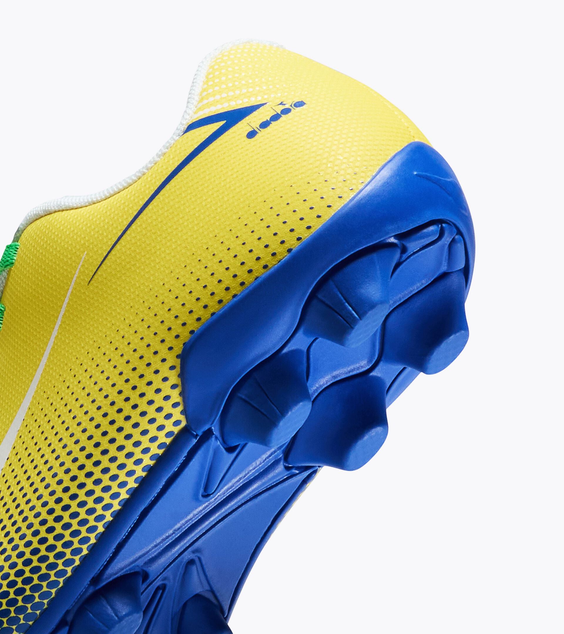 Firm ground football boots - Boys and girls PICHICHI 9 JR MD YELLOW SUN /WHITE/ROYAL BLUE - Diadora