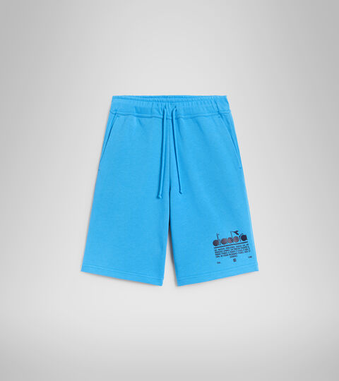 BERMUDA MANIFESTO, SKY BLUE INTENSE Cotton shorts - Unisex BERMUDA MANIFESTO SKY BLUE INTENSE - Diadora