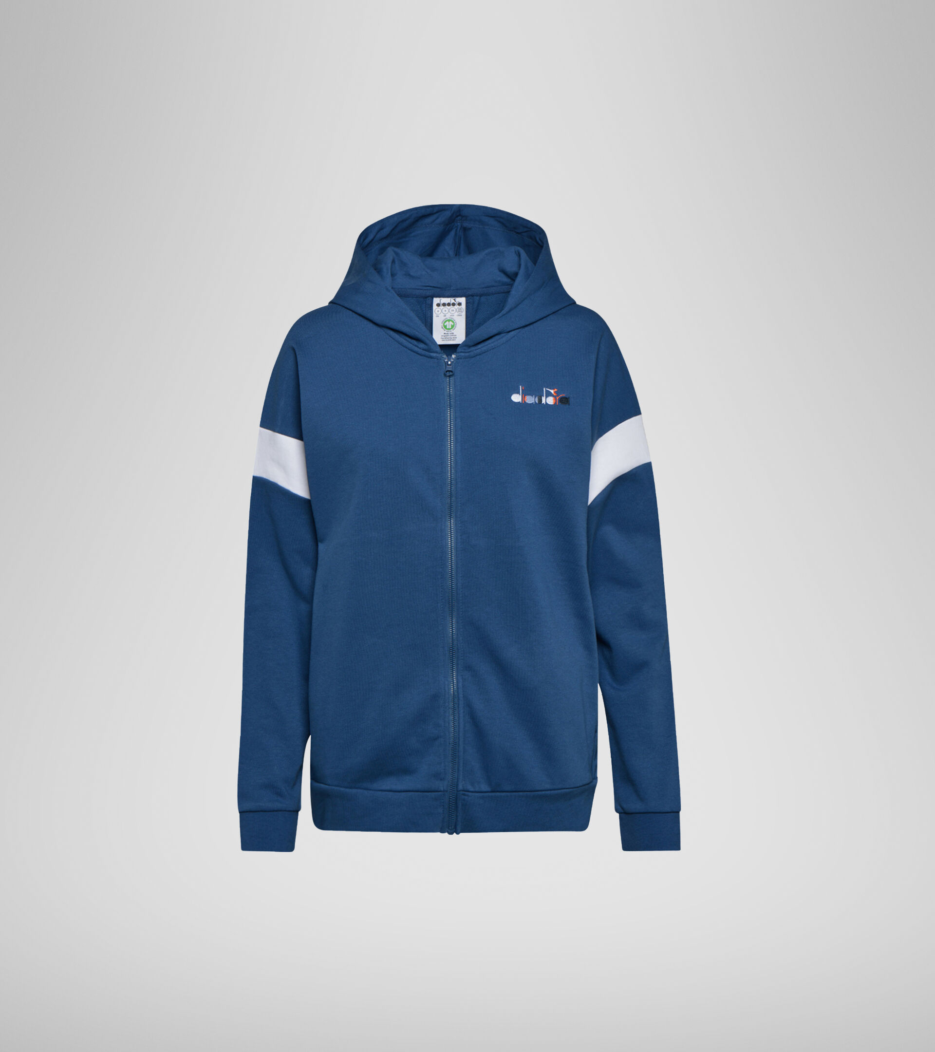 Hooded sweatshirt - Women L. HOODIE FZ SPOTLIGHT ENSIGN BLUE - Diadora