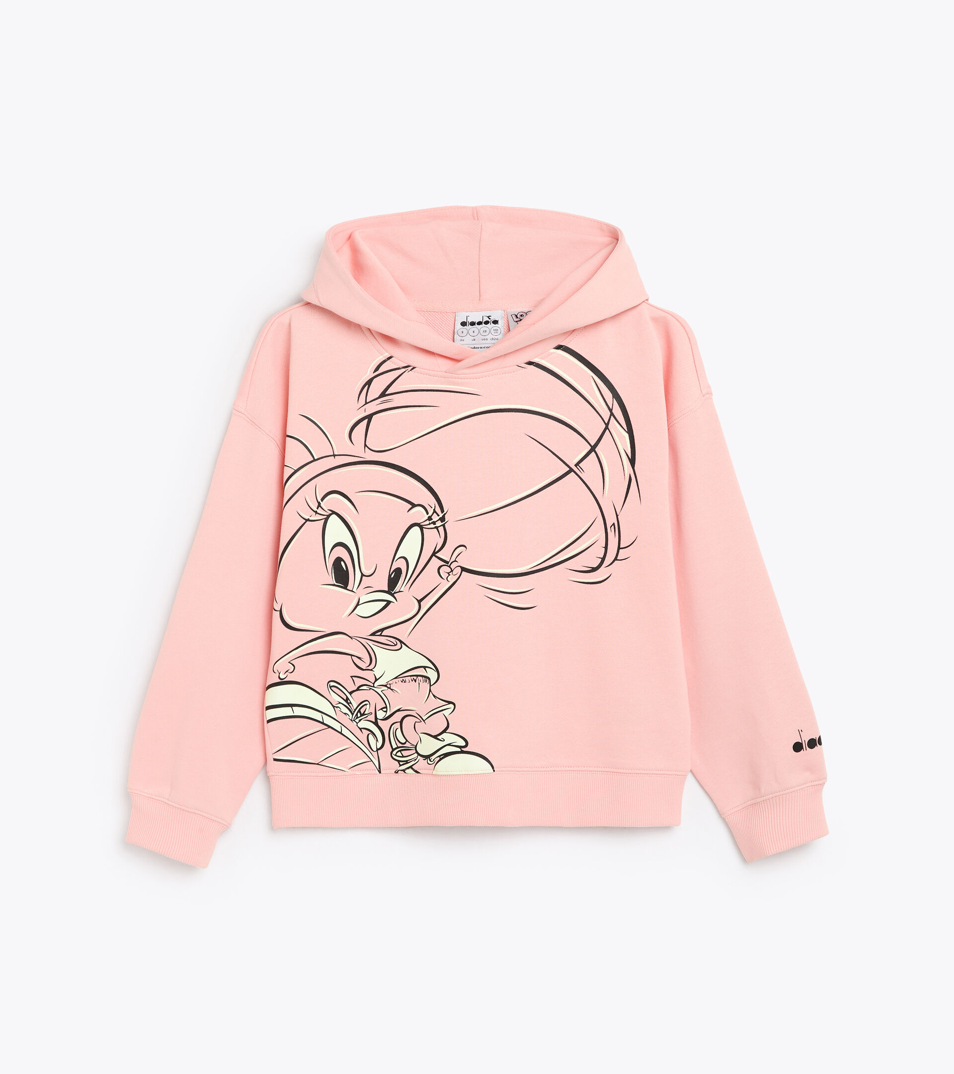 Hooded sweatshirt - Kids JU.HOODIE WB PINK MELODY - Diadora