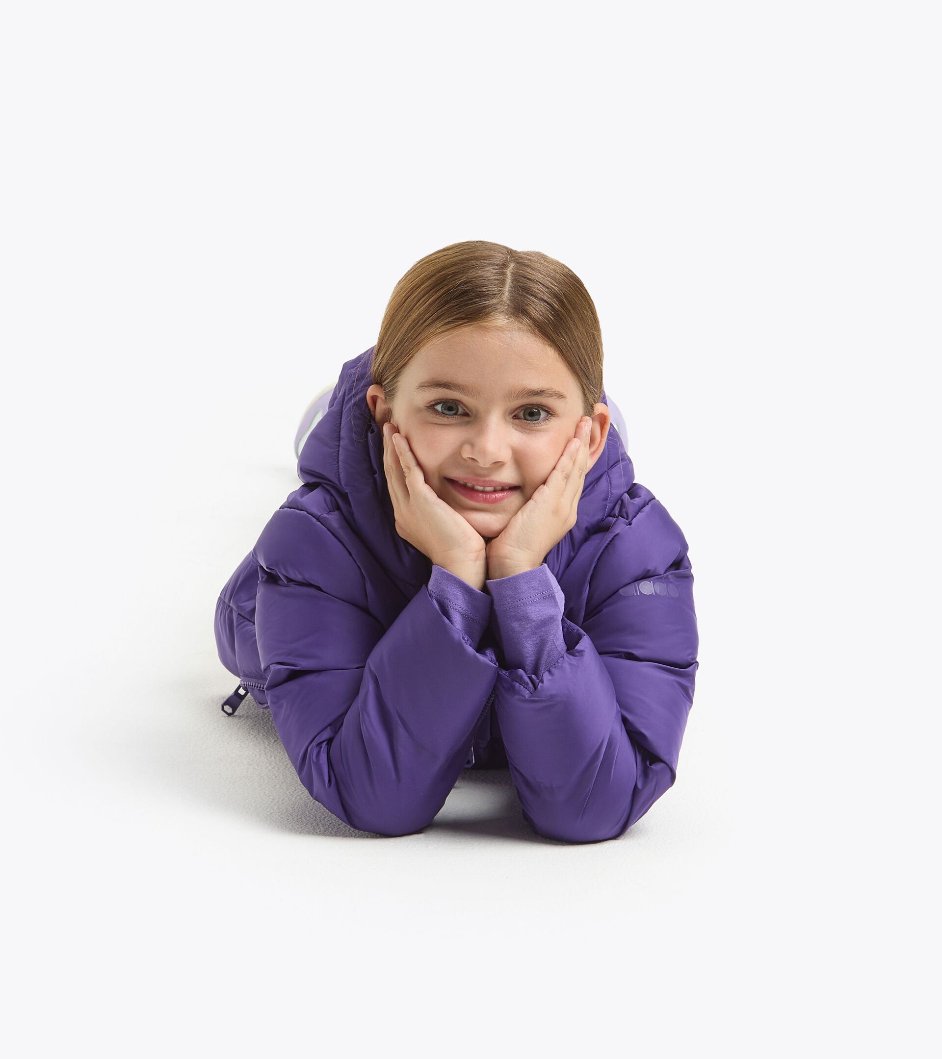 Giacca imbottita - Bambina JG. HOODIE INSULATED JACKET VIOLA FIORE DELLA PASSIONE - Diadora