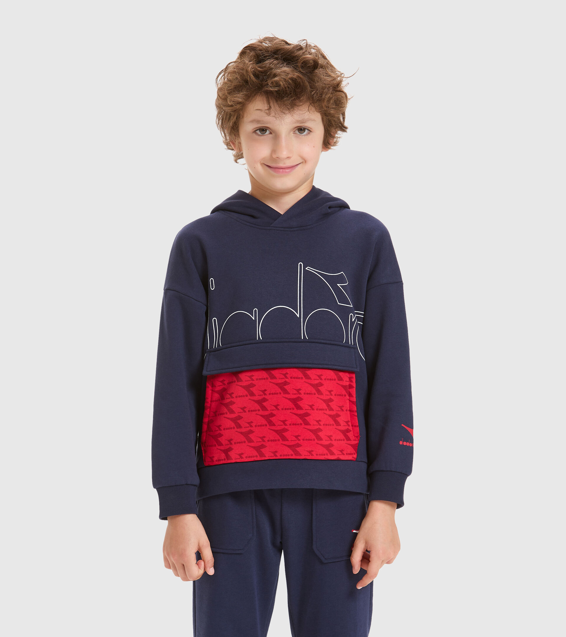 Hooded sweatshirt - Kids JB.HOODIE HOOPLA CLASSIC NAVY - Diadora