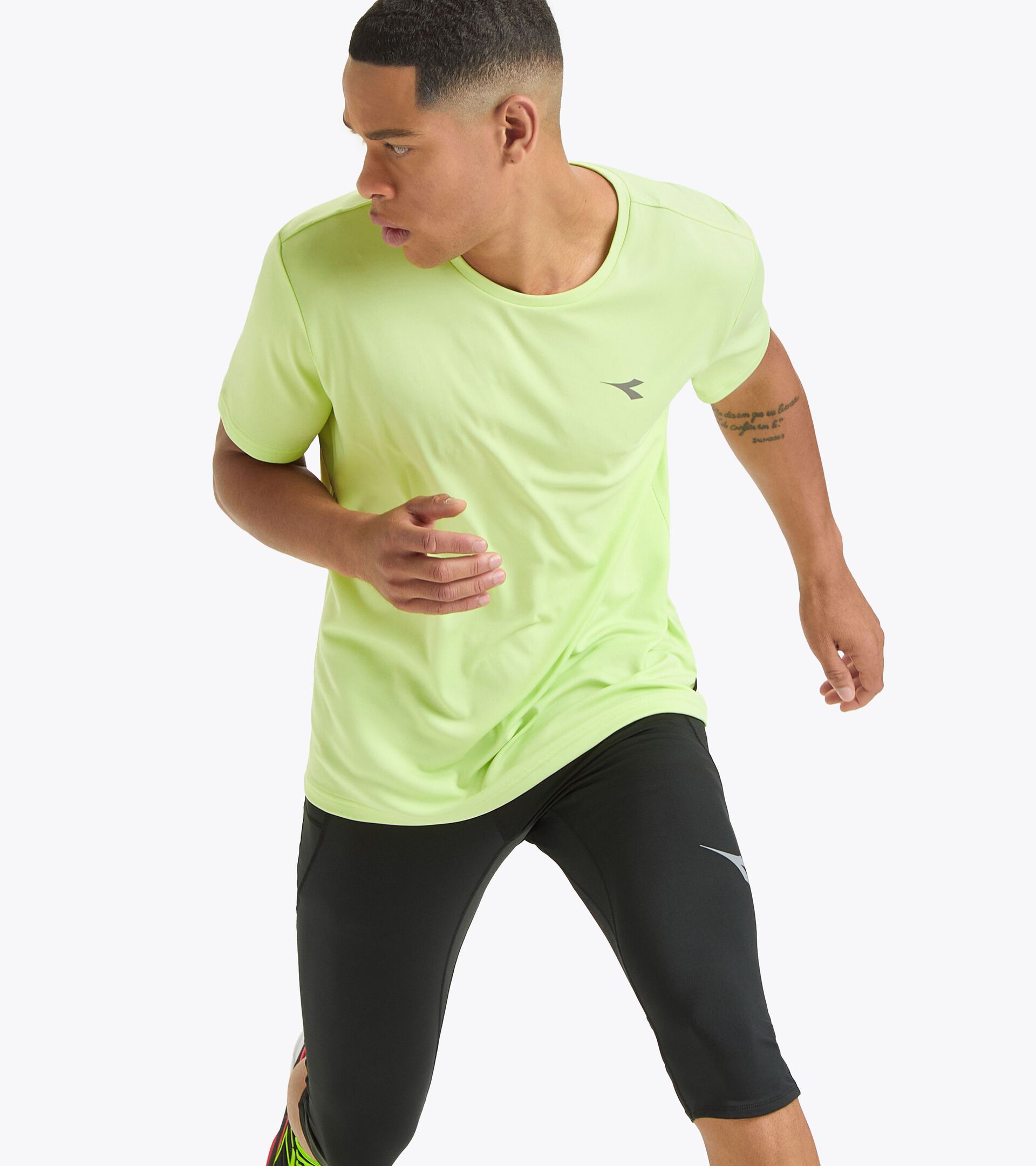 T-shirt sportiva - Uomo SS T-SHIRT RUN VERDE BUCCIA - Diadora