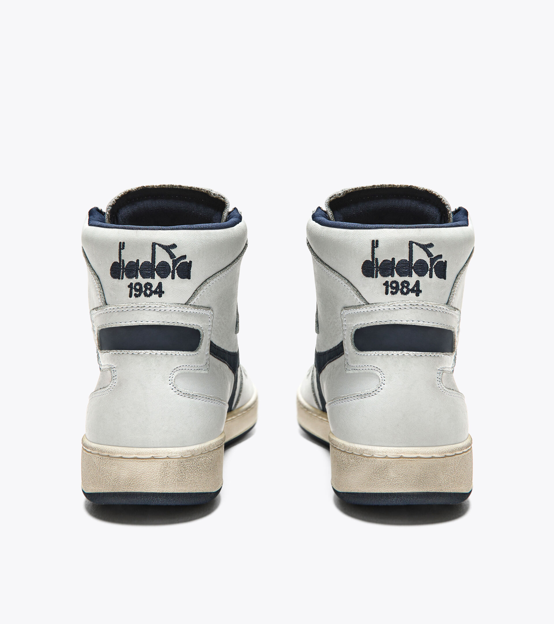 Heritage shoes - Unisex MI BASKET USED WHITE/BLUE CORSAIR - Diadora