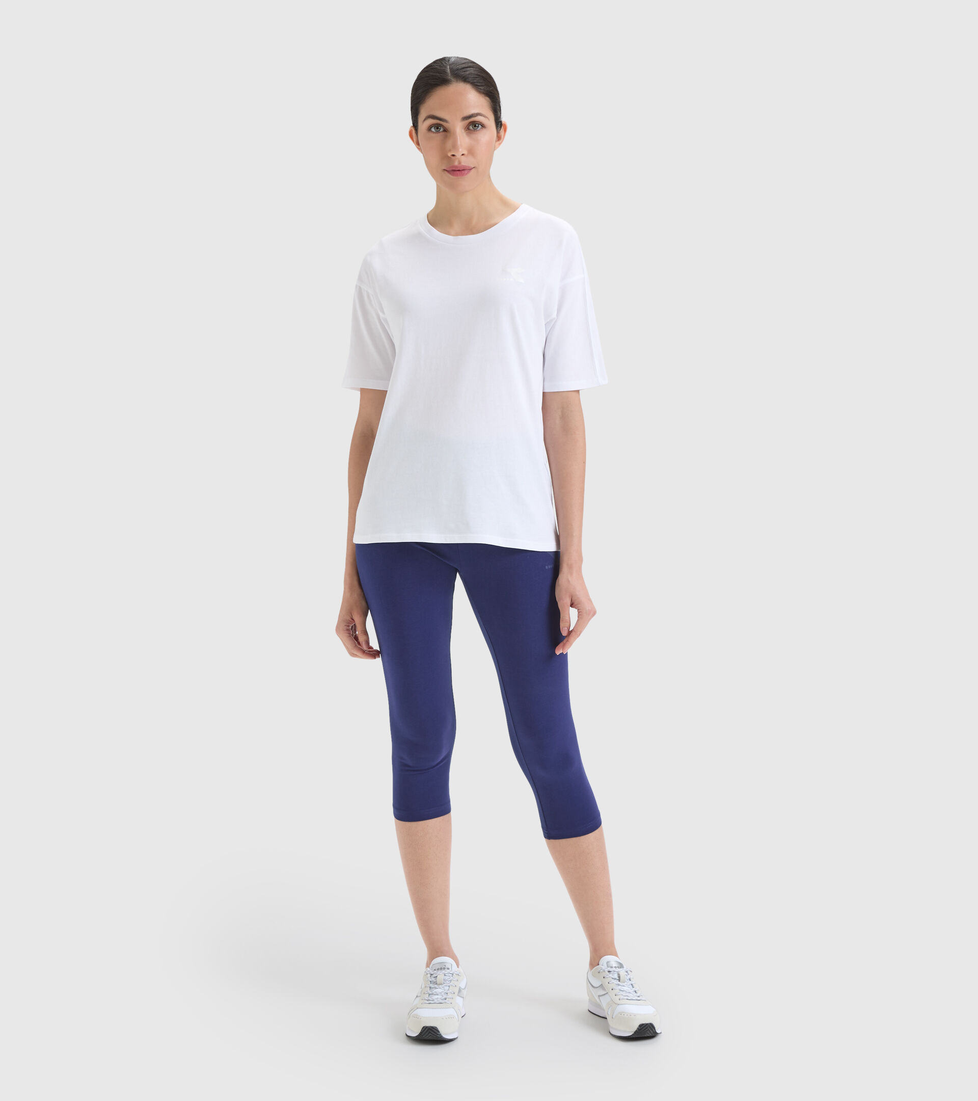 Cotton sports T-shirt - Women L.T-SHIRT SS CHROMIA OPTICAL WHITE - Diadora