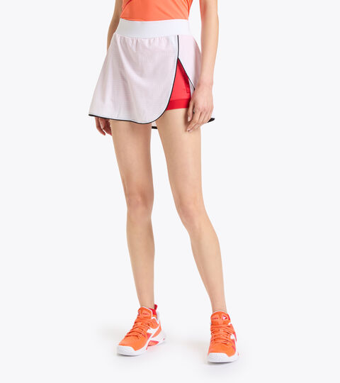 Gonna da tennis in microfibra - Donna L. SKIRT ICON BIANCO OTTICO - Diadora