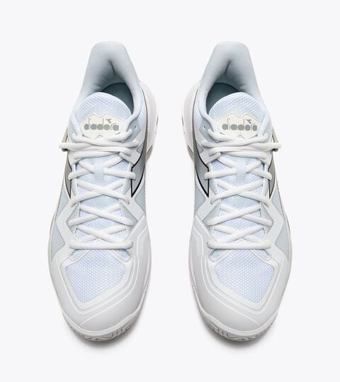 B.ICON 2 AG, WHITE/SILVER Tennis shoes for hard surfaces or clay - Men B.ICON 2 AG WHITE/SILVER - Diadora