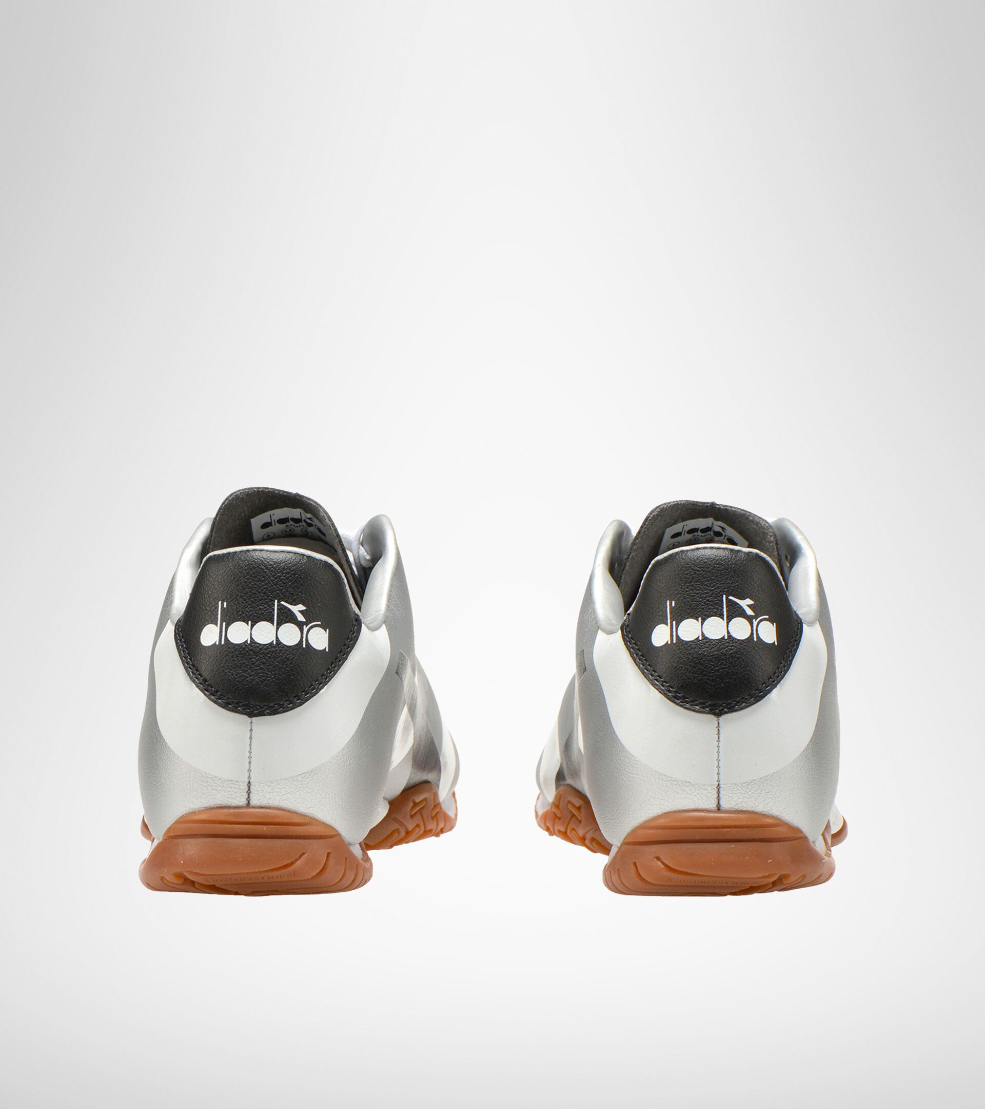 Indoor football boot RAPTOR R ID WHITE/BLACK/SILVER DD - Diadora