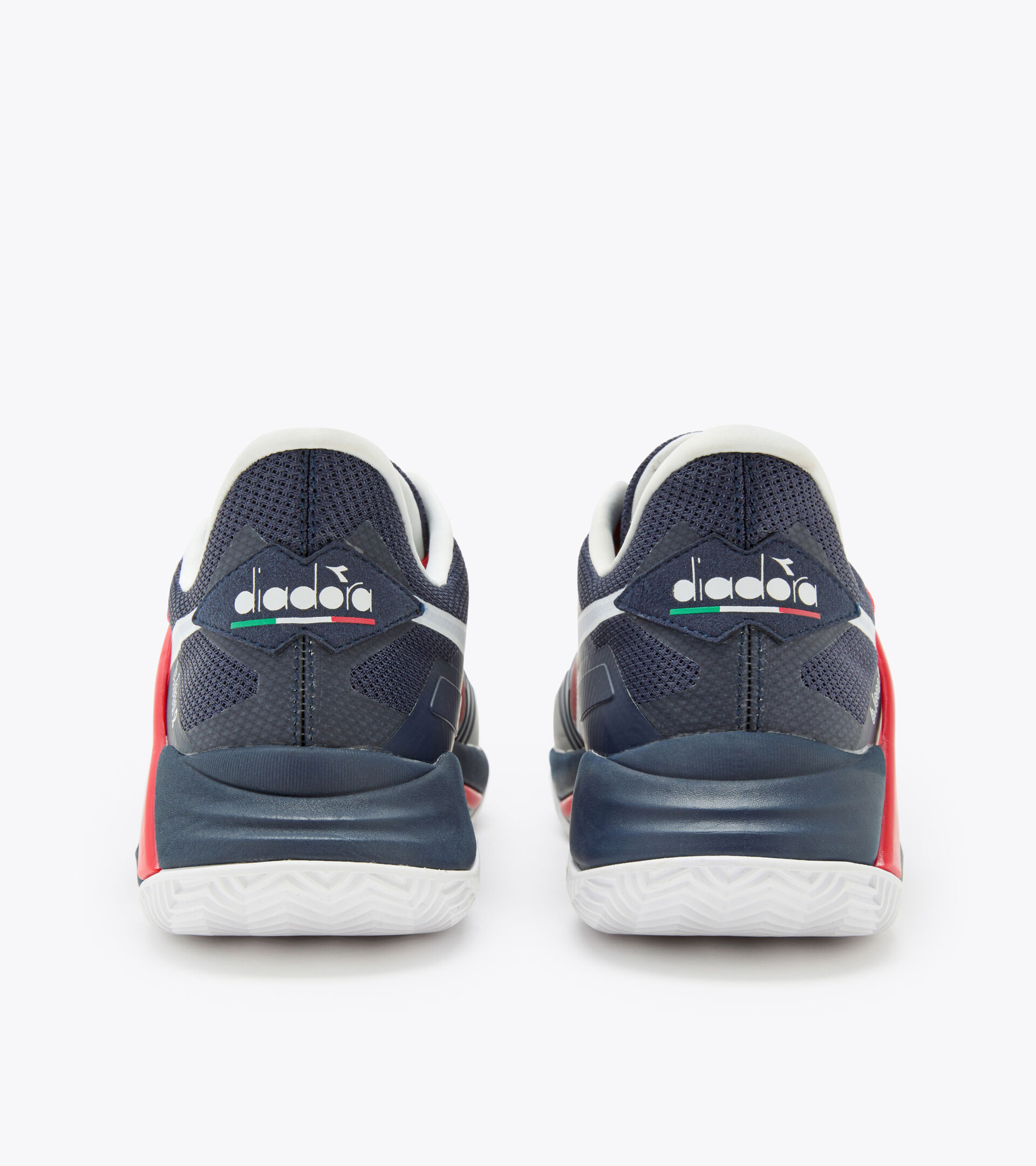 Tennis shoes for clay courts - Men B.ICON 2 CLAY BLUE CORSAIR/WHITE/FIERY RED - Diadora