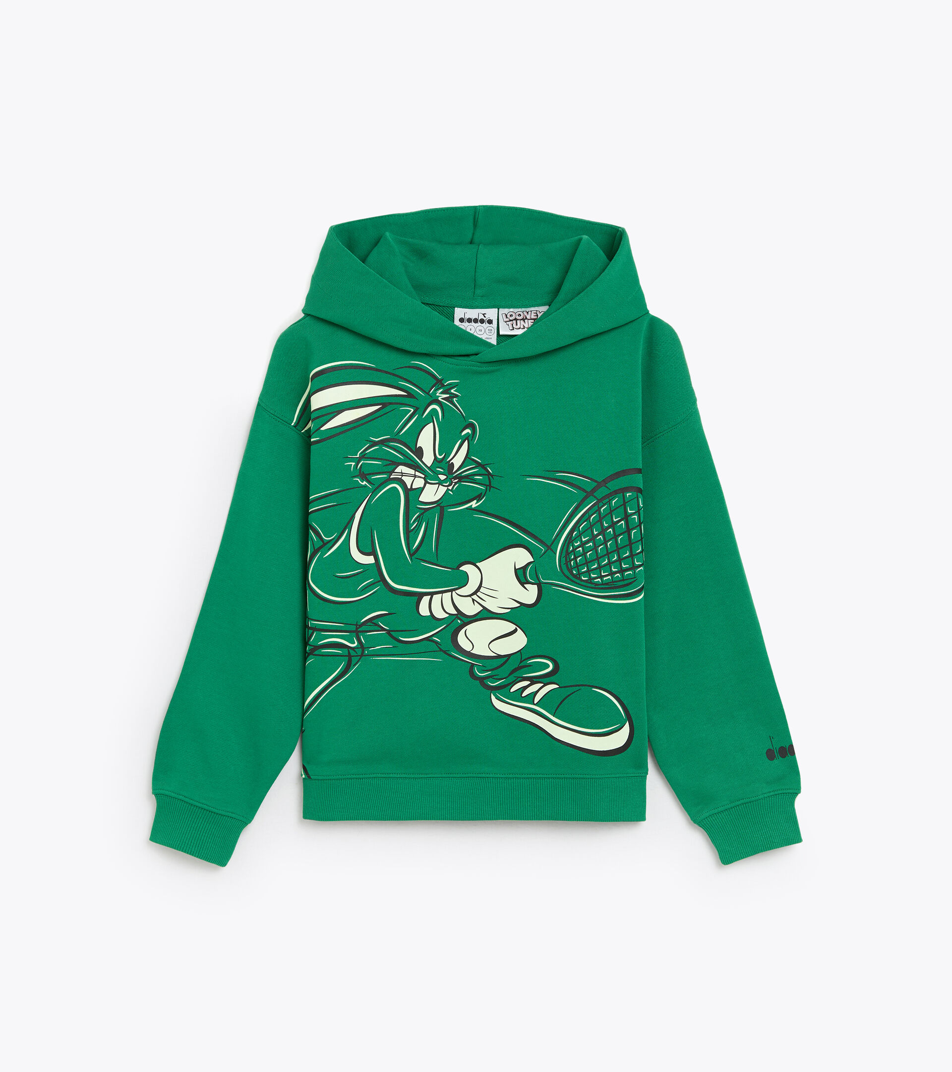 Sweat-shirt à capuche - Enfant JU.HOODIE WB VERT JOYEUX - Diadora