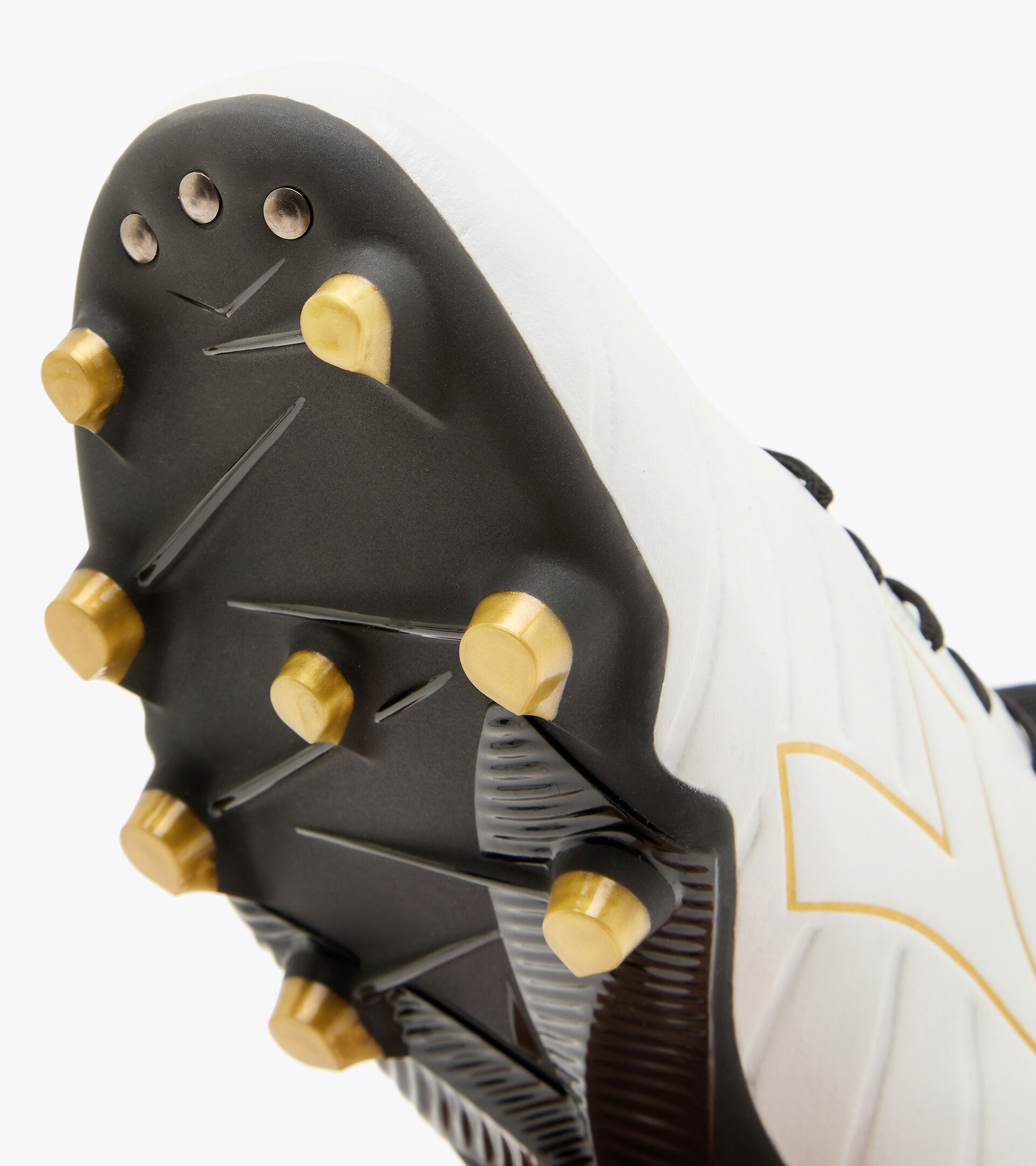 Firm ground football boot BRASIL ELITE R LP12 WHITE/GOLD - Diadora