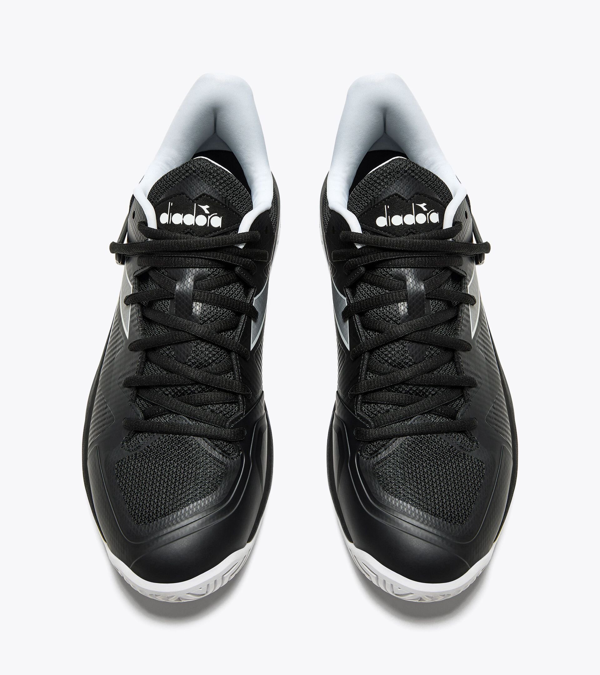 Tennis shoes for hard surfaces or clay - Men B.ICON 2 AG BLACK/SILVER/WHITE - Diadora
