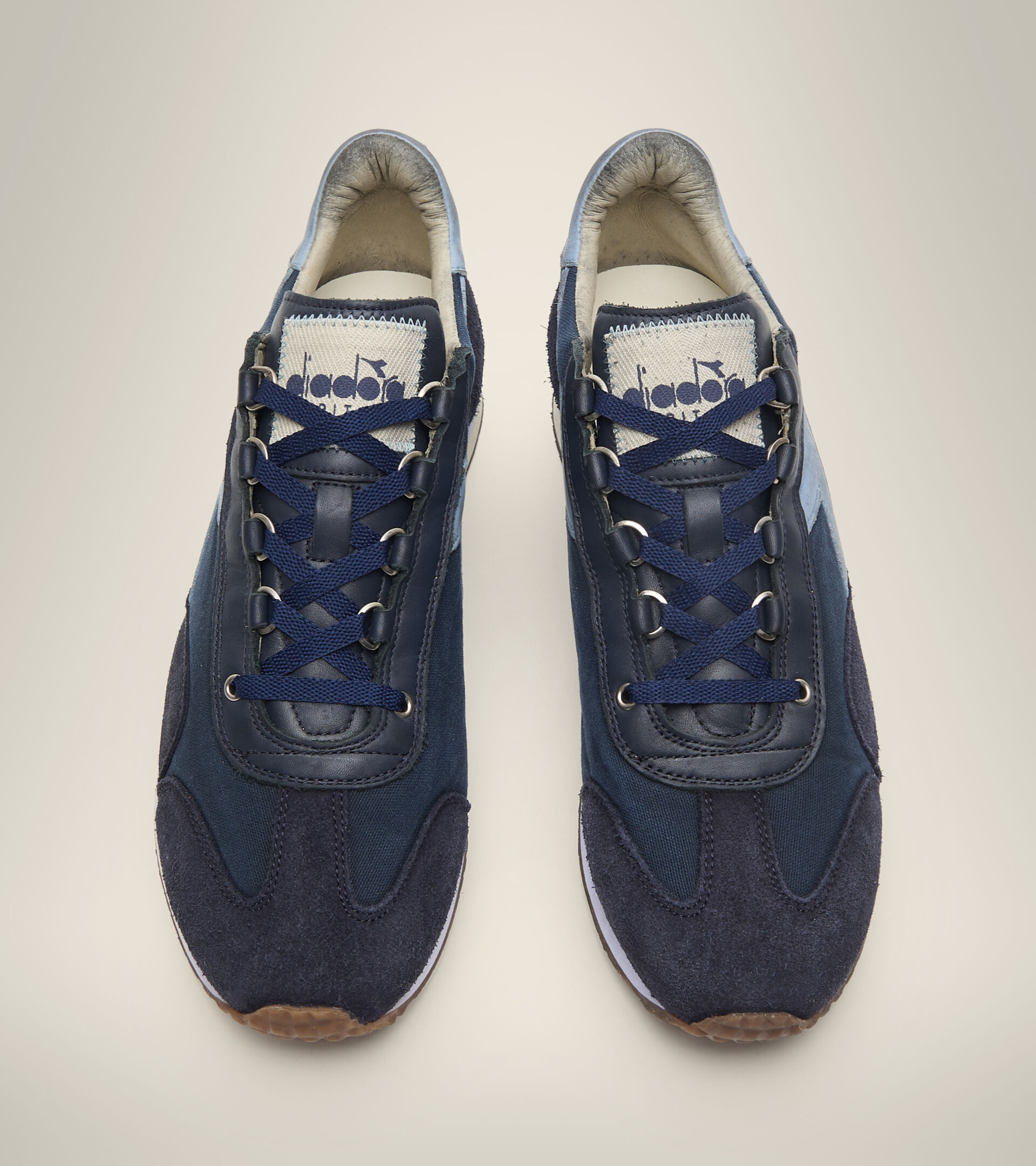 Heritage shoe - Unisex EQUIPE H DIRTY STONE WASH EVO CLASSIC NAVY - Diadora