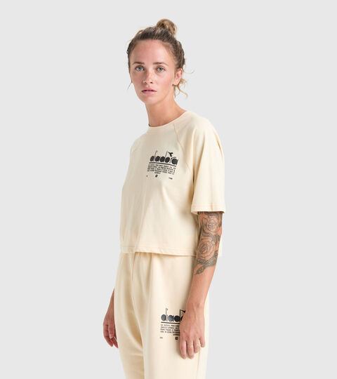 T-shirt en coton - Femme L. T-SHIRT SS  MANIFESTO SABLE - Diadora