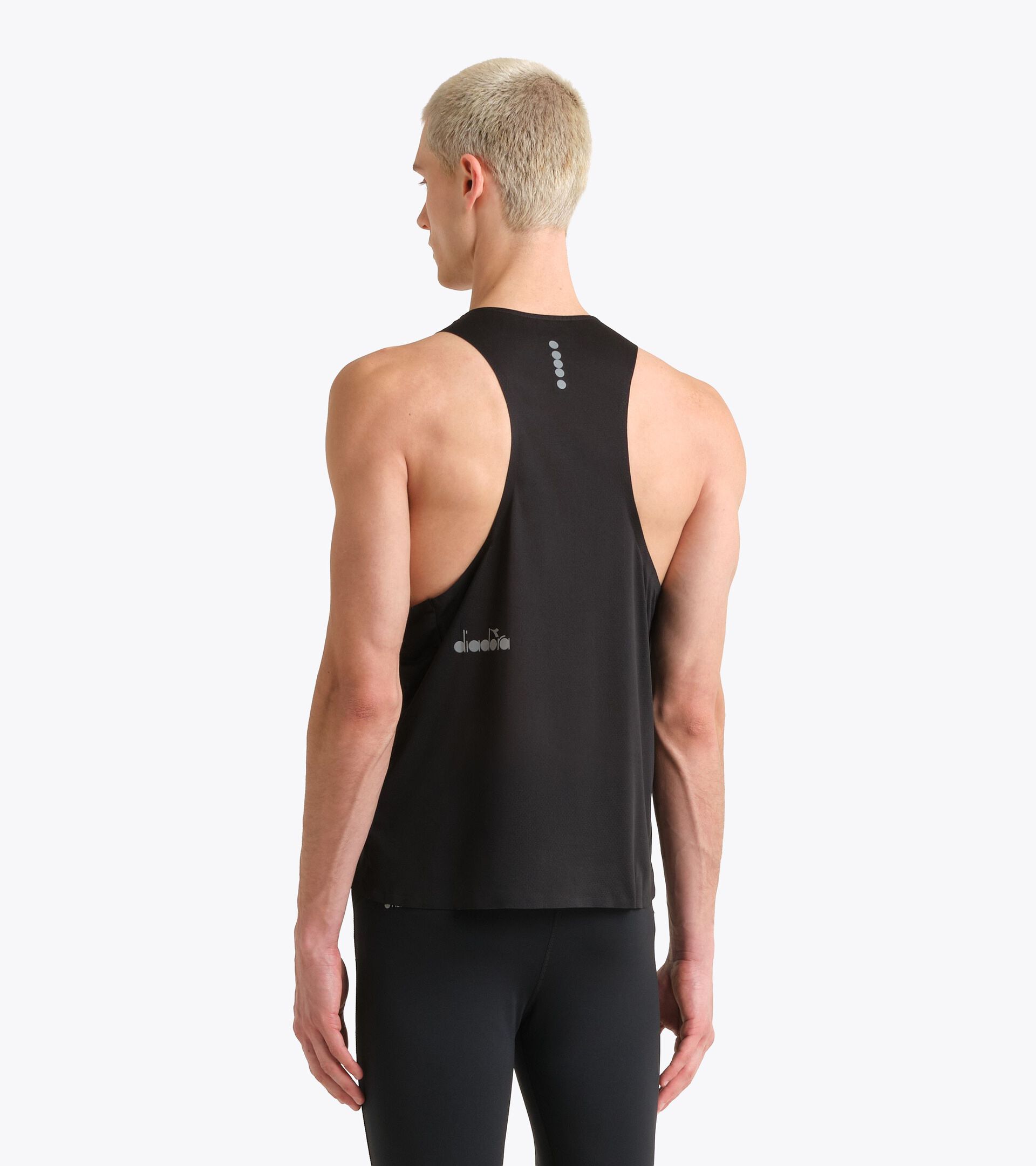 Superleichtes FIBRAZERO-Tanktop  - Running - Herren
 TANK SUPER LIGHT FIBRAZERO SCHWARZ - Diadora