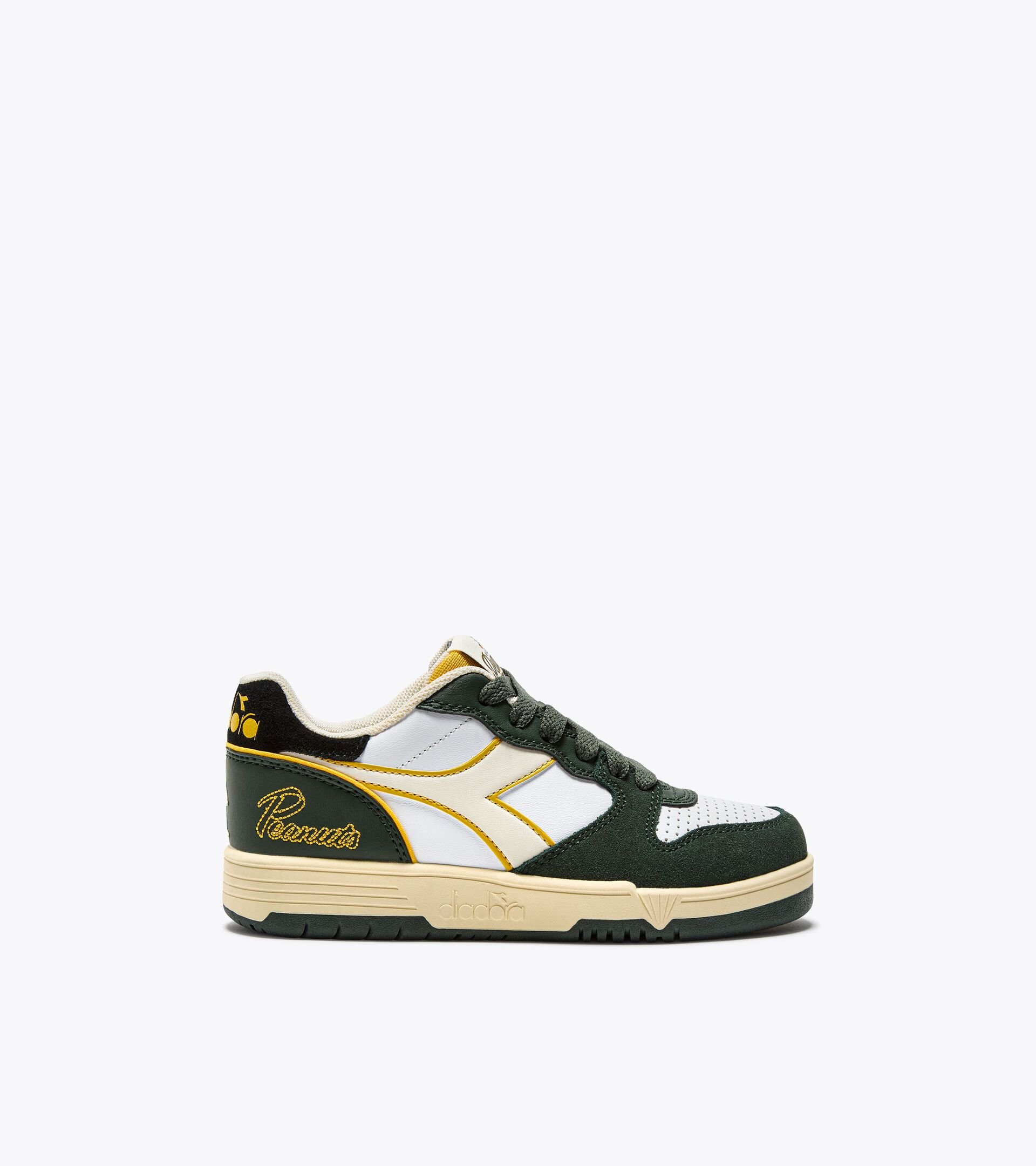 Snoopy sports sneakers - Boys and girls - 4 to 8 years old DEUCE SNOOPY PS CILANTRO - Diadora
