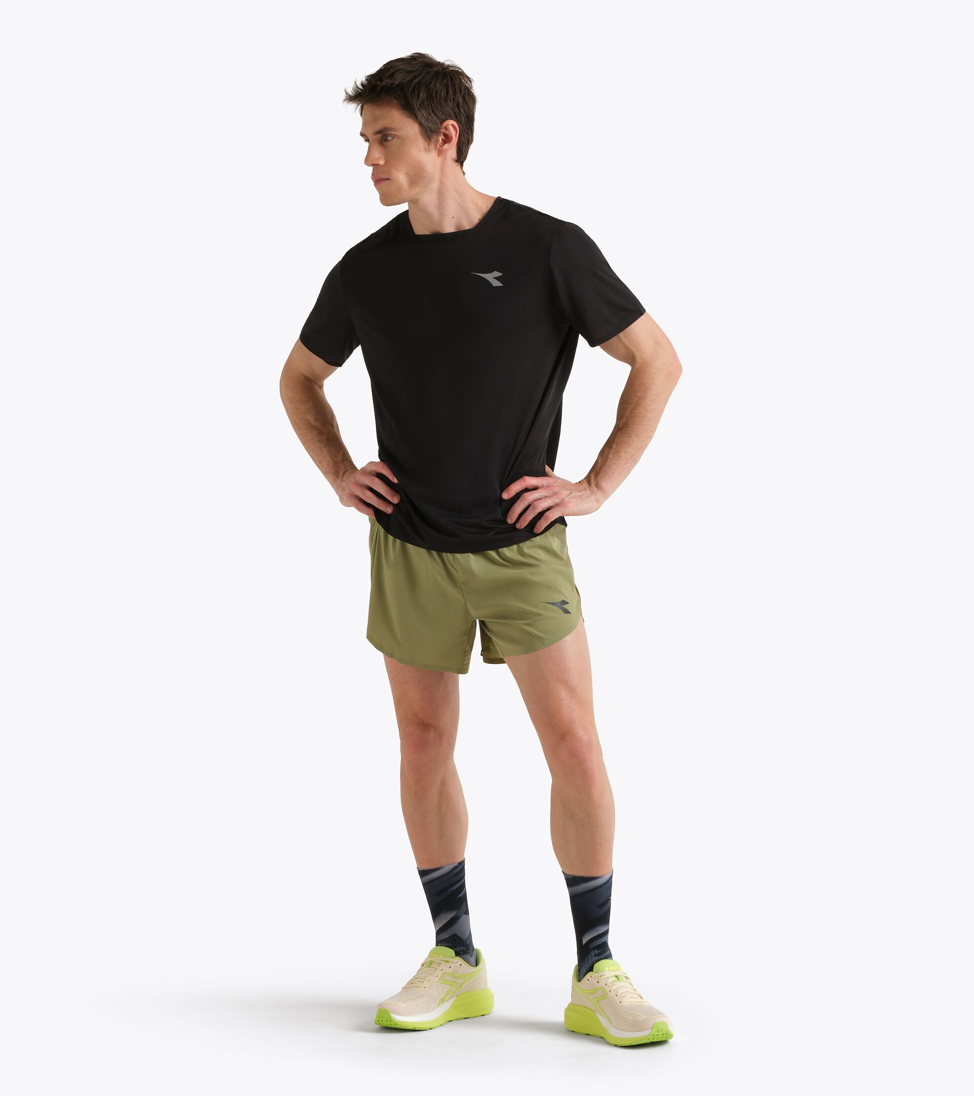 Pantalones cortos 5&rsquo;&rsquo; FIBRAZERO  - Running - Hombre SHORTS 5 SUPER LIGHT FIBRAZERO SALVIA - Diadora